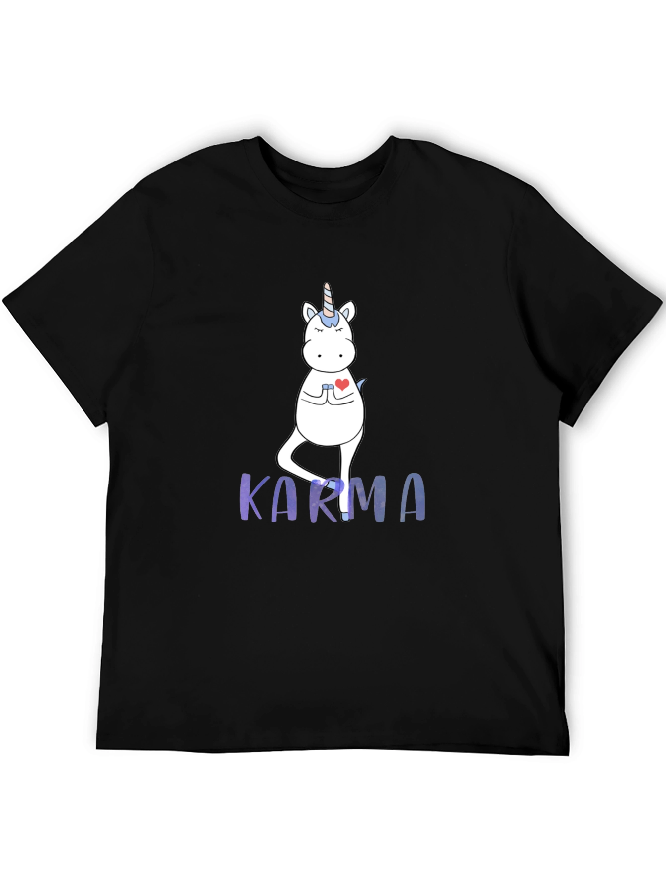 Karma Unicorn Mens Graphic Tee
