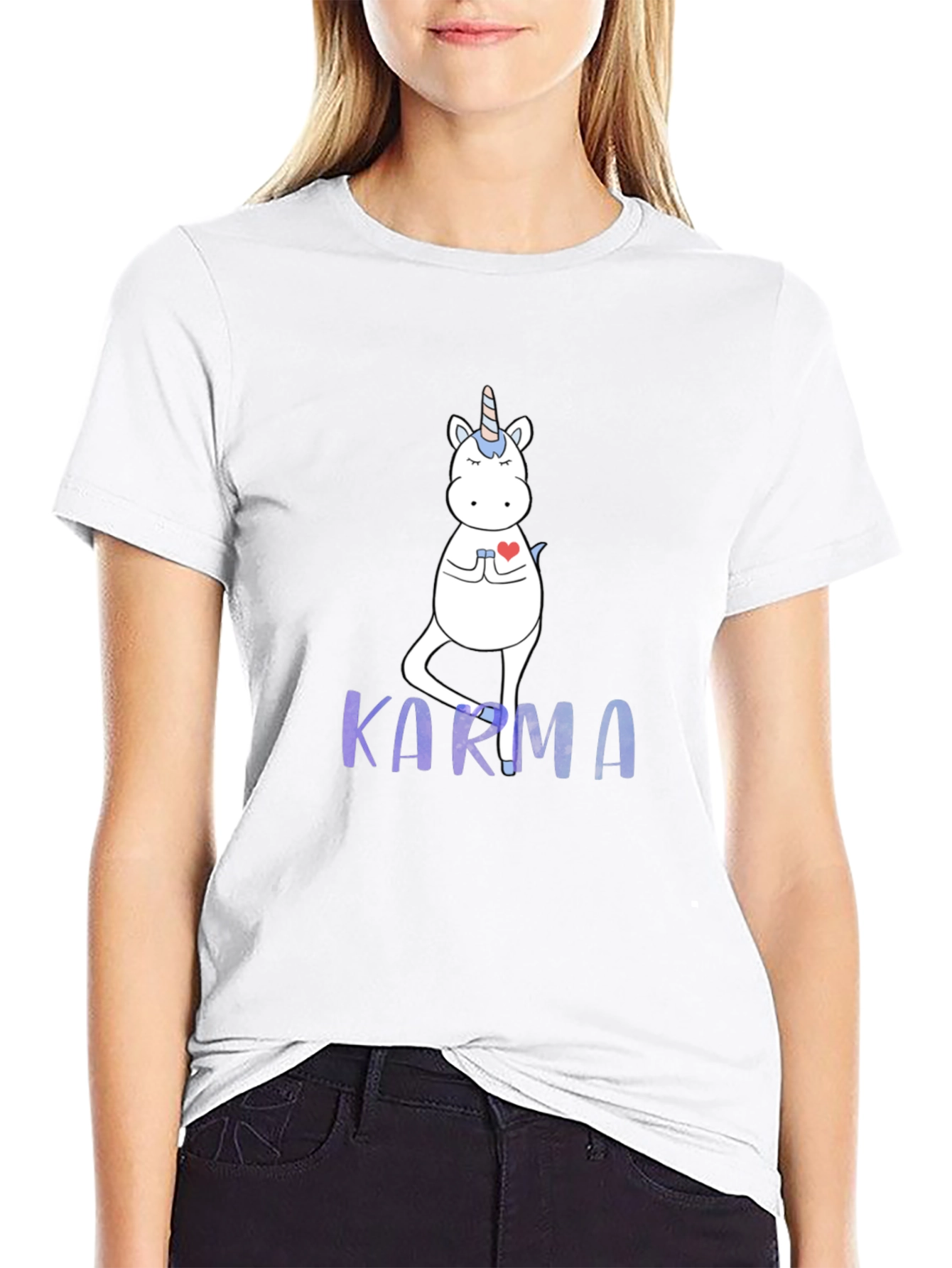Karma Unicorn Mens Graphic Tee