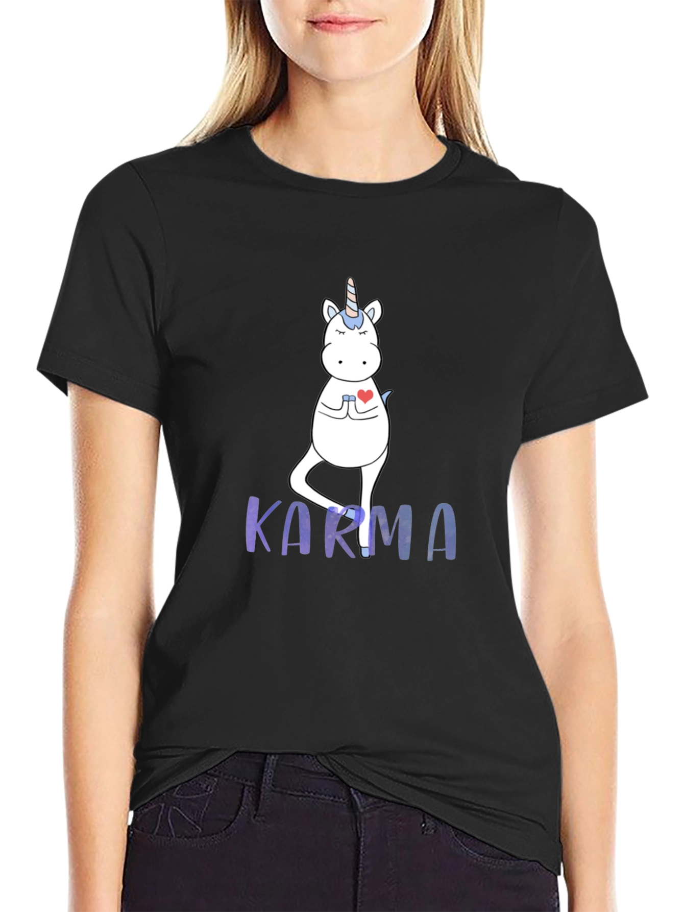 Karma Unicorn Mens Graphic Tee