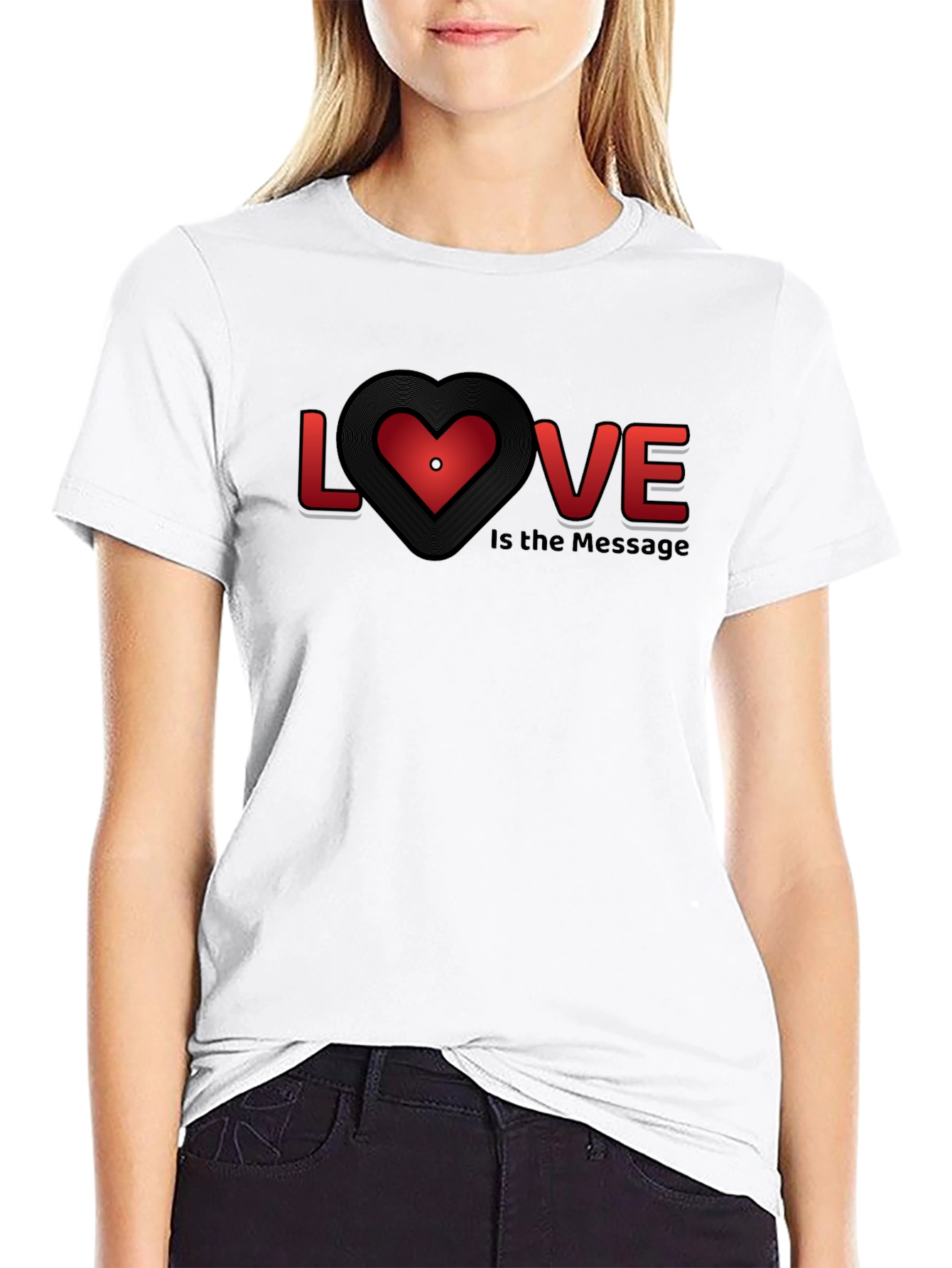 Love is the Message Graphic Tee