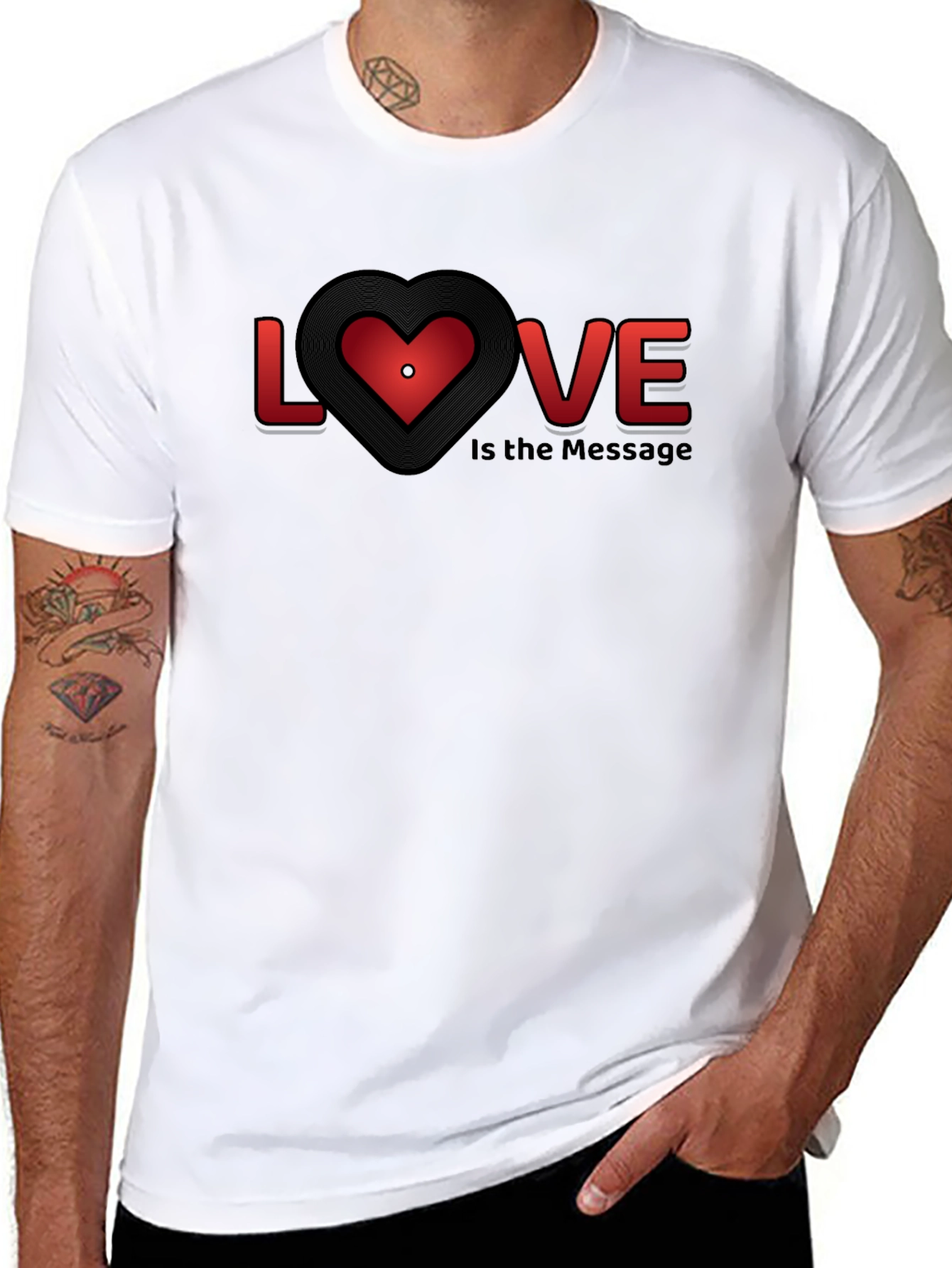 Love is the Message Graphic Tee