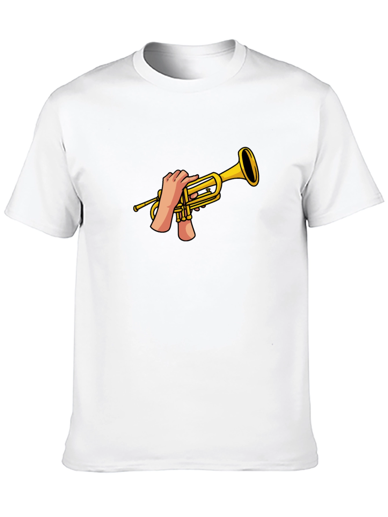 Trumpet Hands Graphic T-Shirt - Black