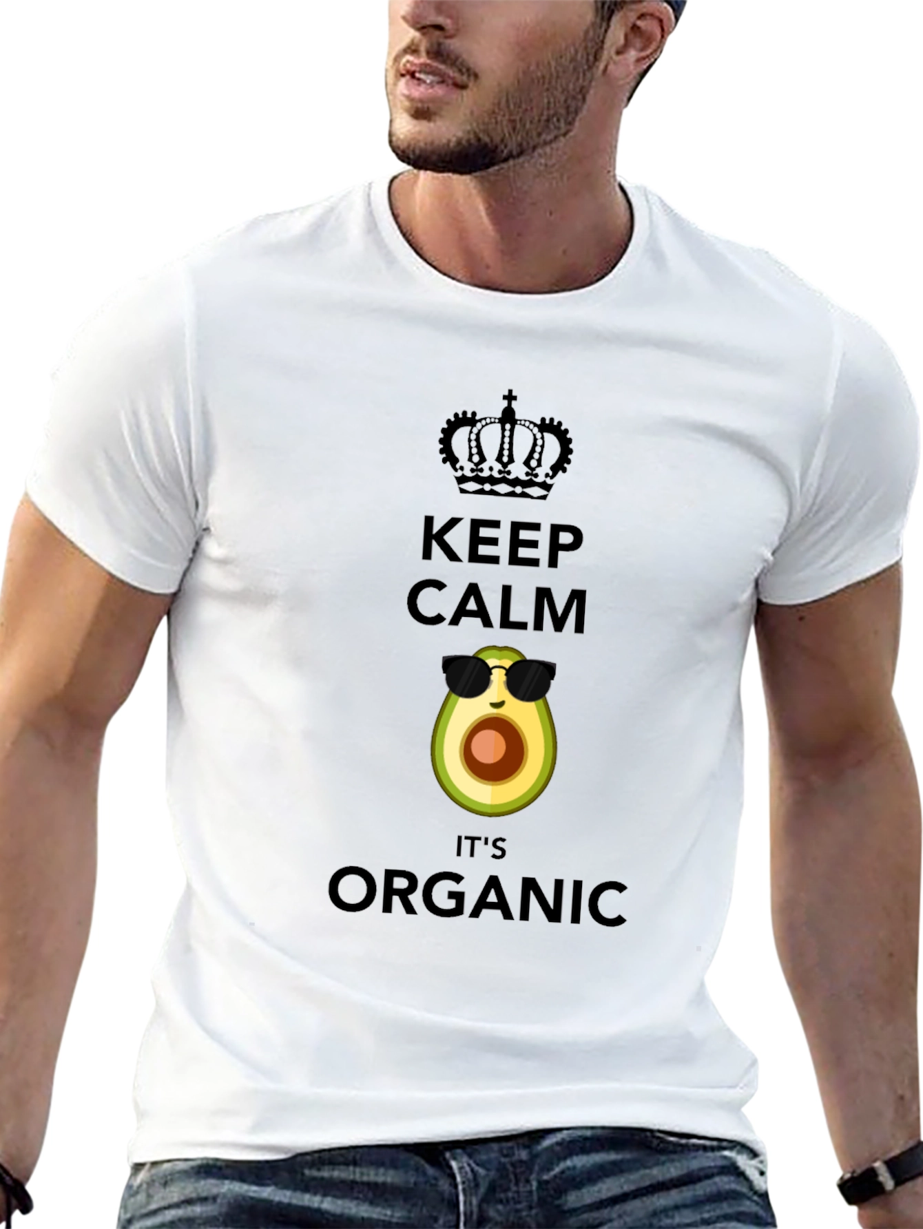 Keep Calm Its Organic Avocado T-Shirt