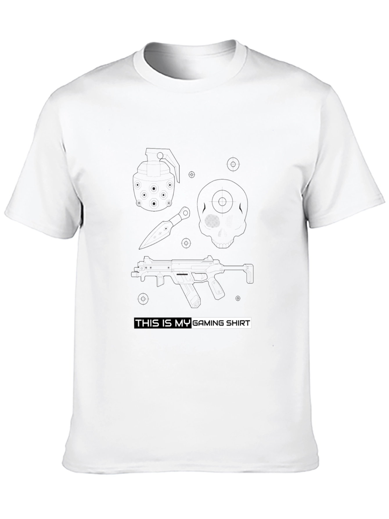 Gaming Shirt - Black Cotton Tee for Gamers