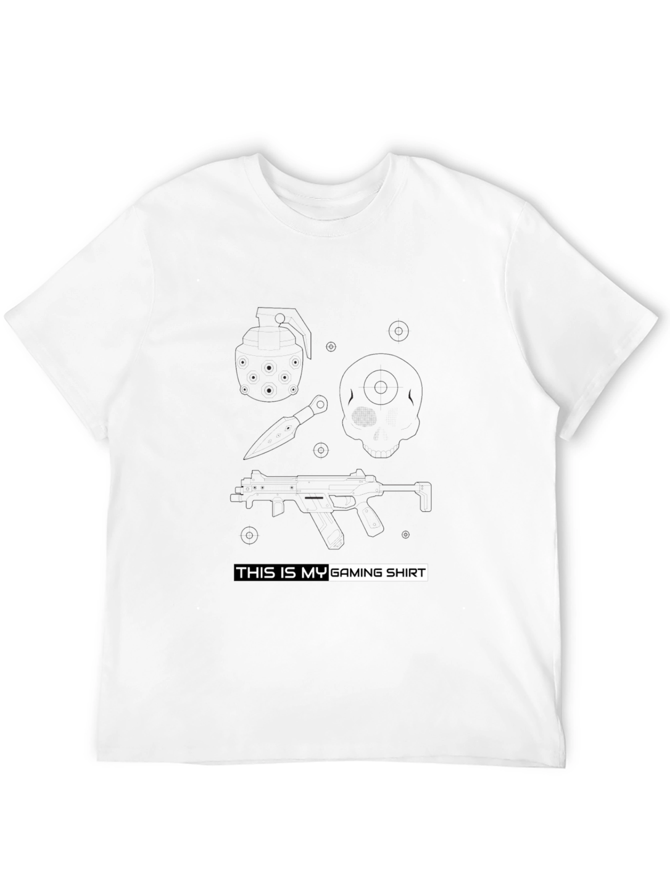 Gaming Shirt - Black Cotton Tee for Gamers