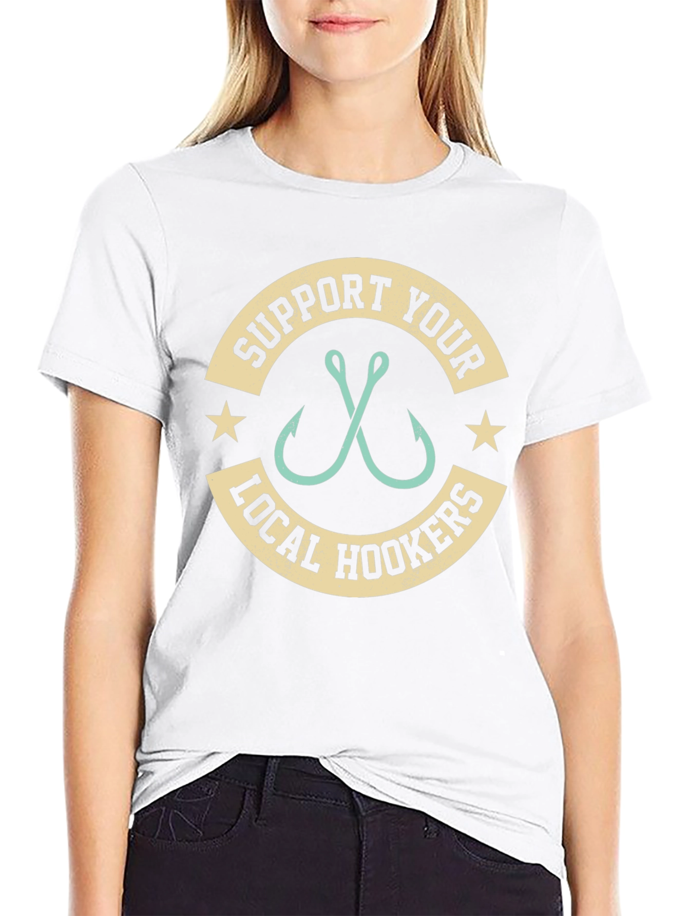Support Your Local Hookers Fishing T-Shirt