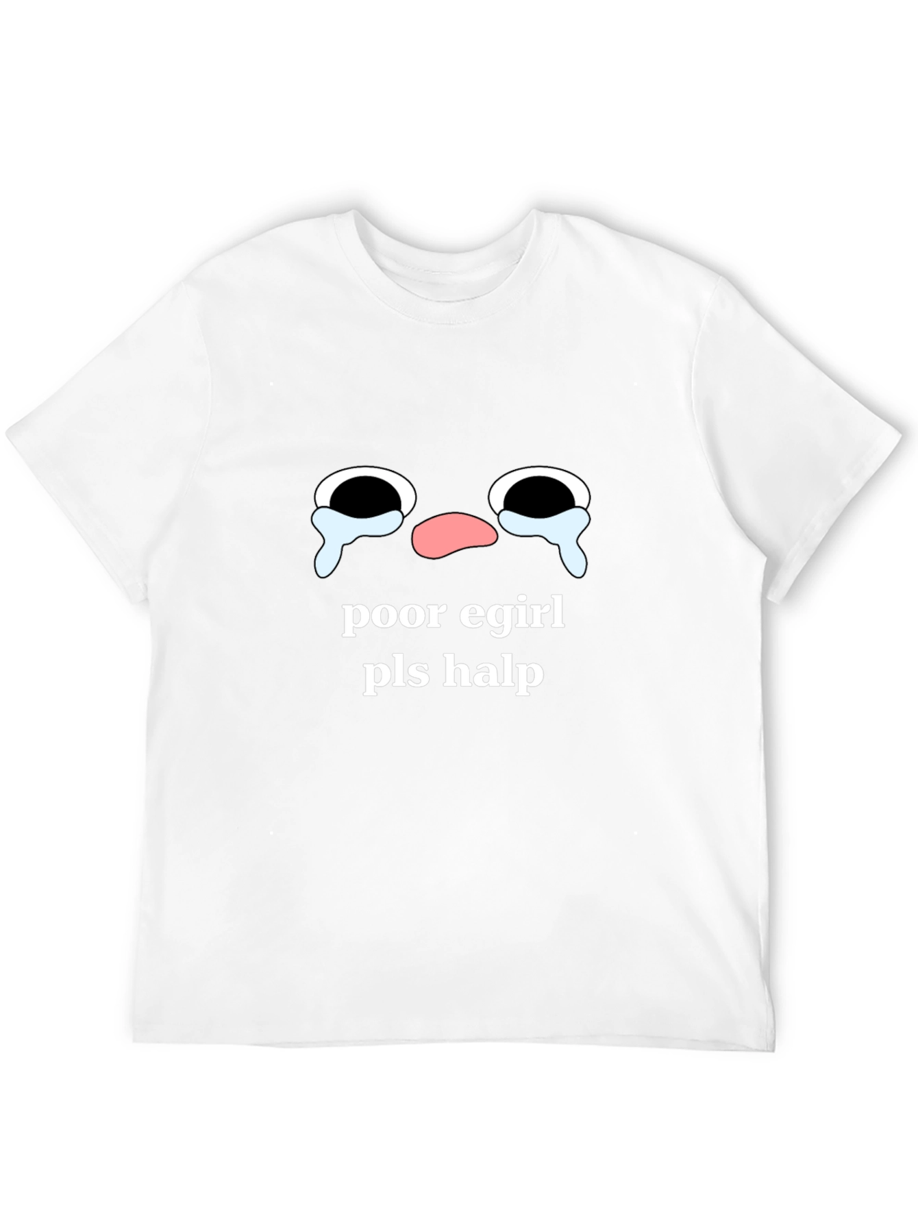 E-Girl Emoji Black T-Shirt - Funny Meme Tee