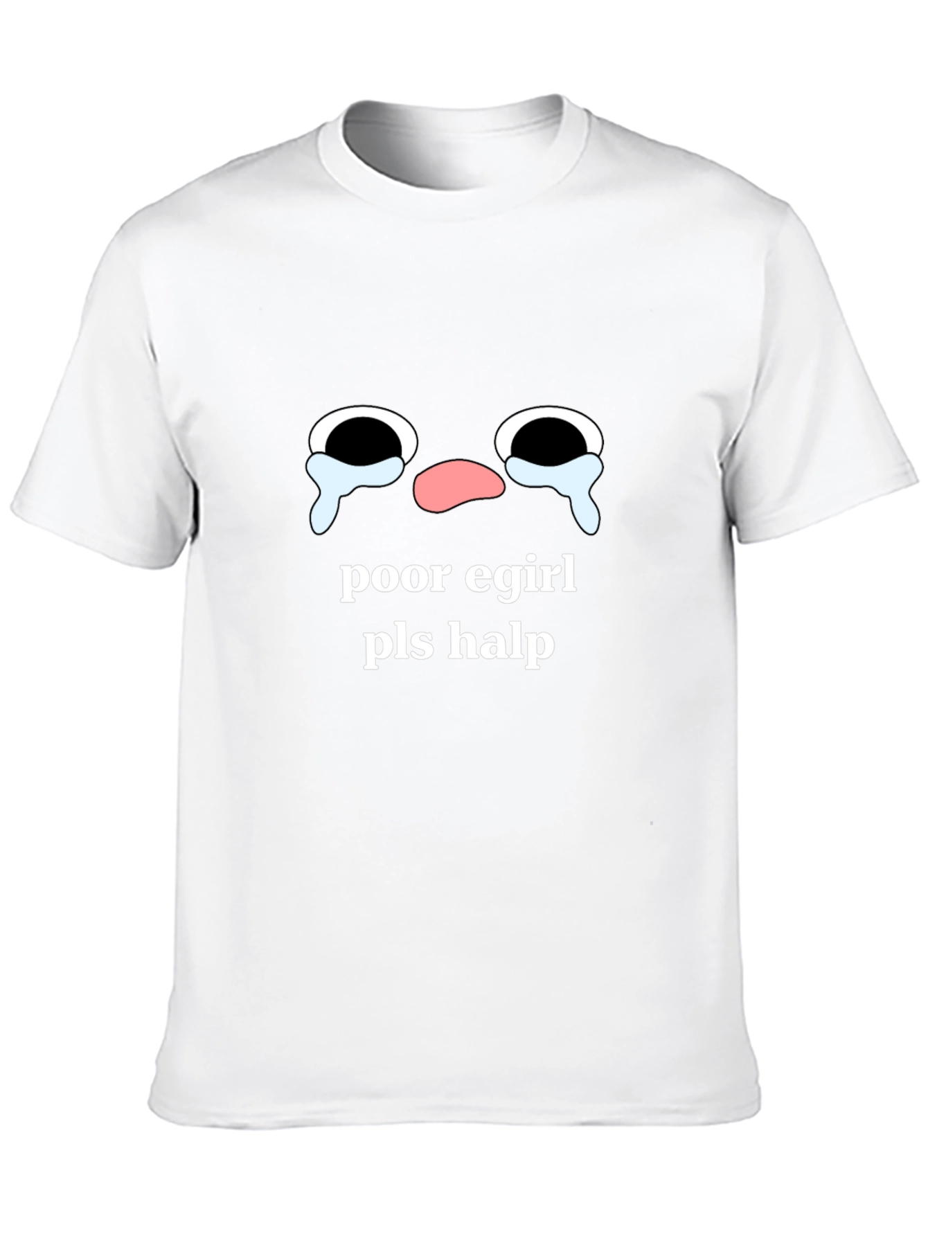 E-Girl Emoji Black T-Shirt - Funny Meme Tee