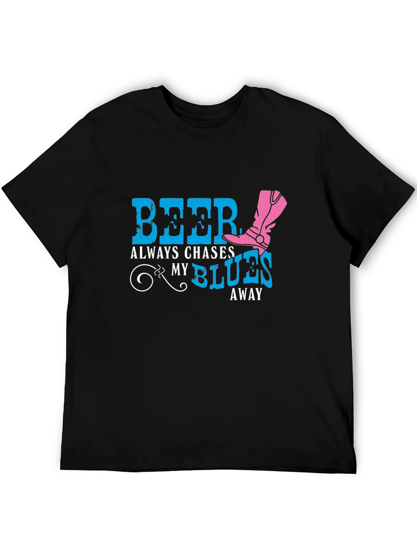 Beer Chases My Blues Away Graphic Tee