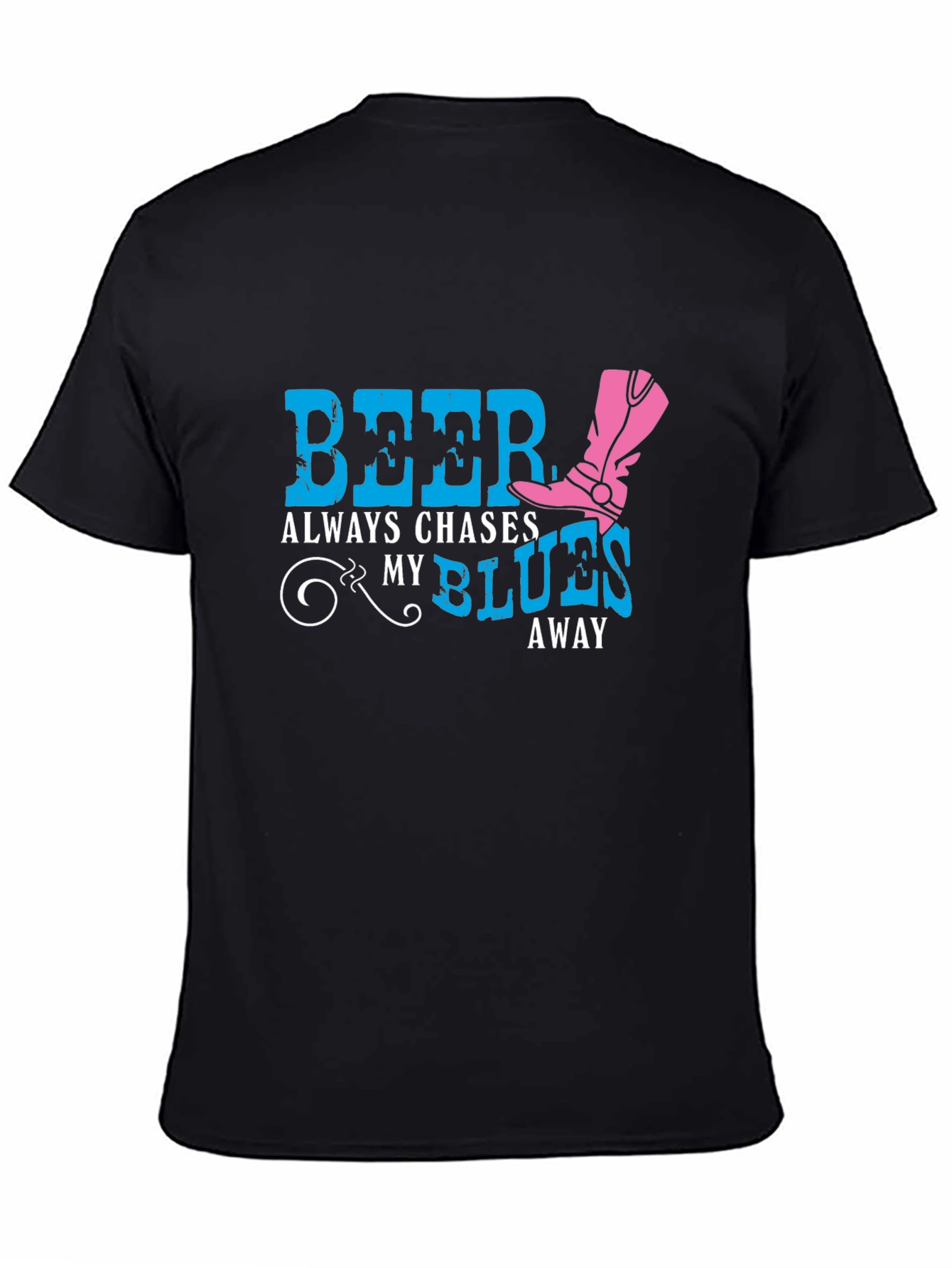Beer Chases My Blues Away Graphic Tee
