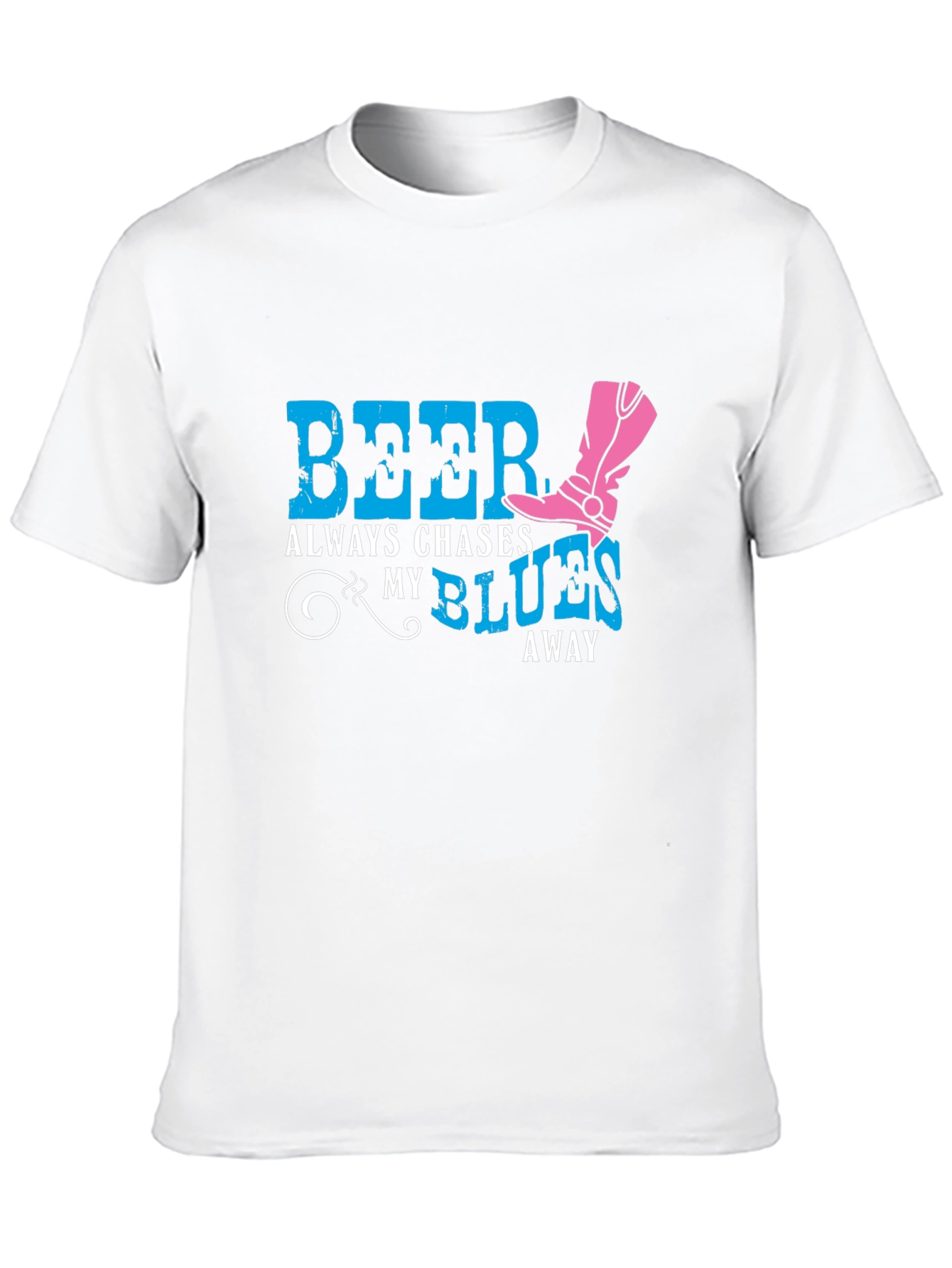 Beer Chases My Blues Away Graphic Tee