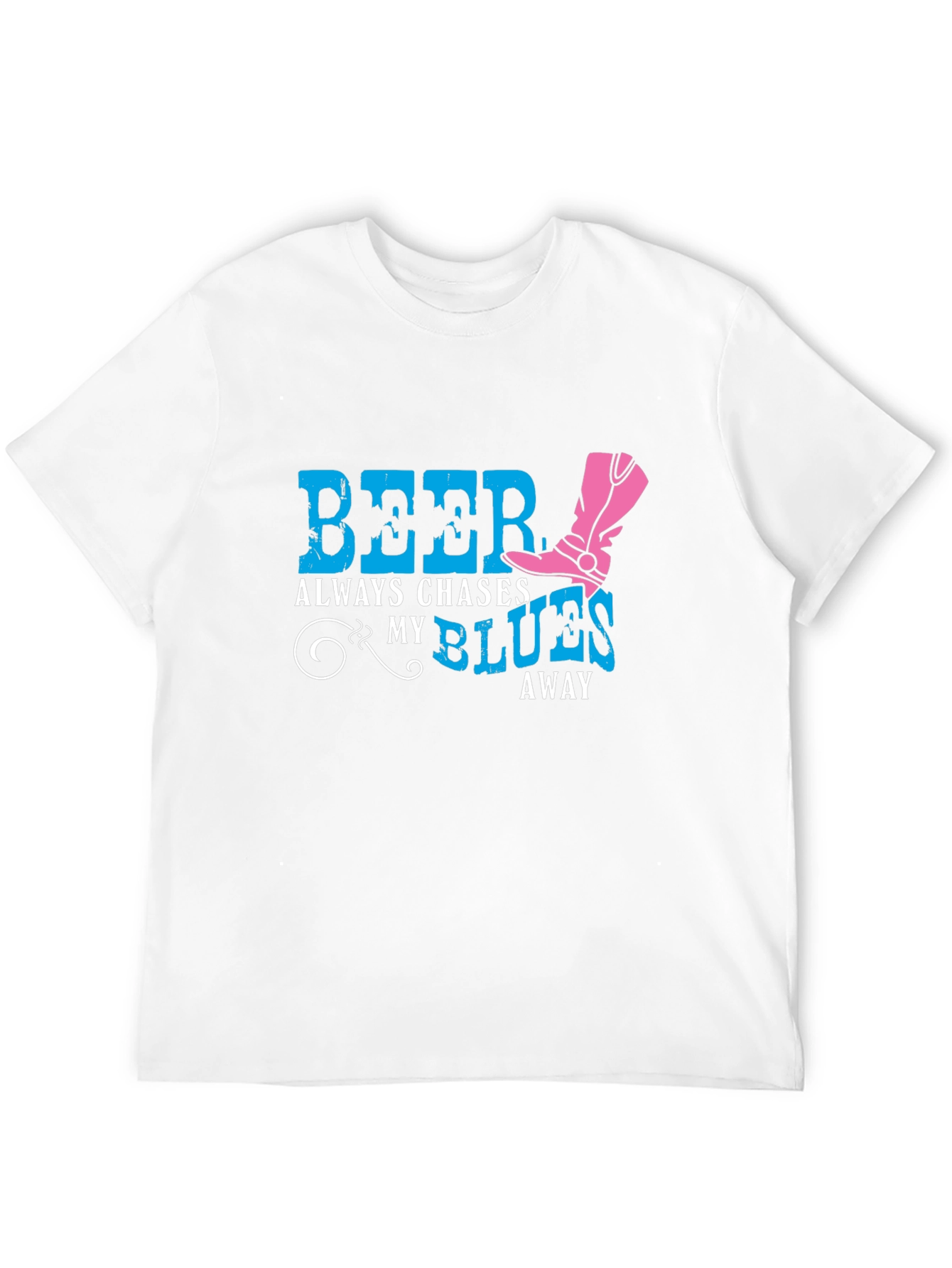 Beer Chases My Blues Away Graphic Tee