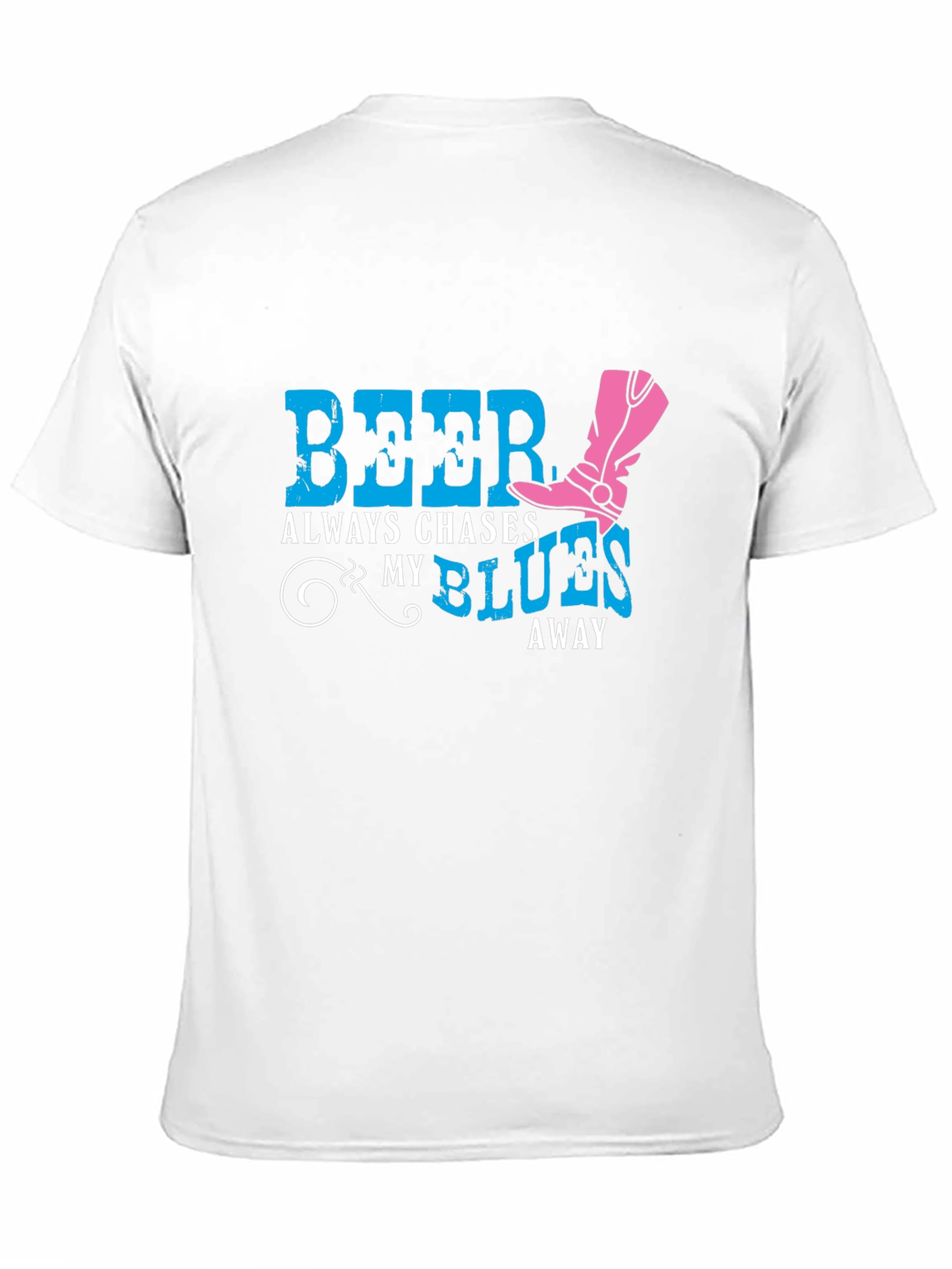 Beer Chases My Blues Away Graphic Tee