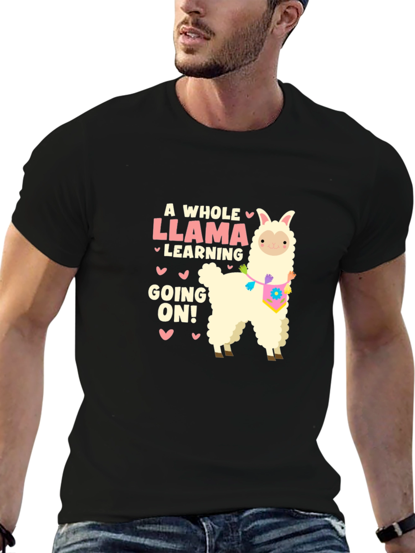 Llama Learning Graphic Tee