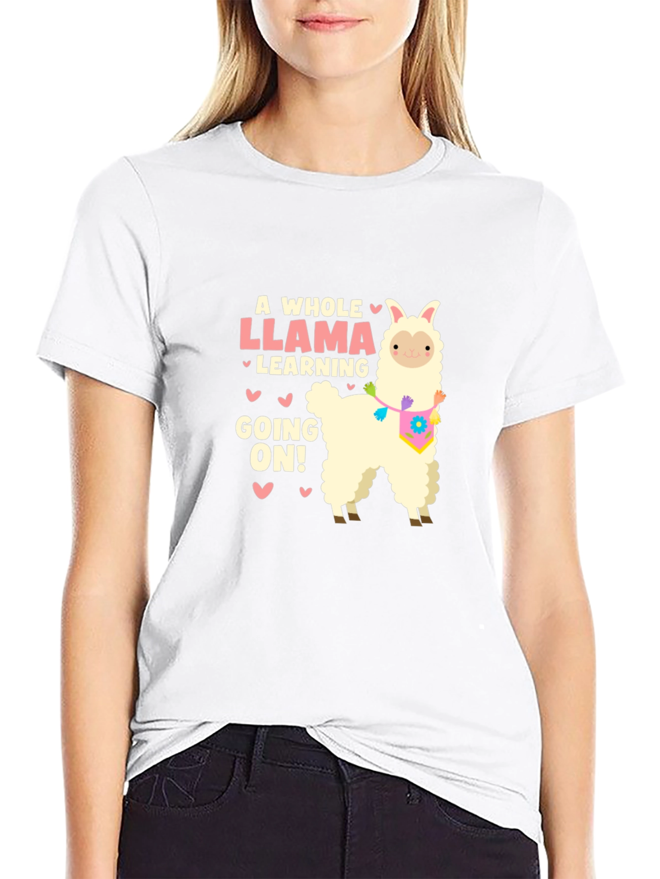 Llama Learning Graphic Tee