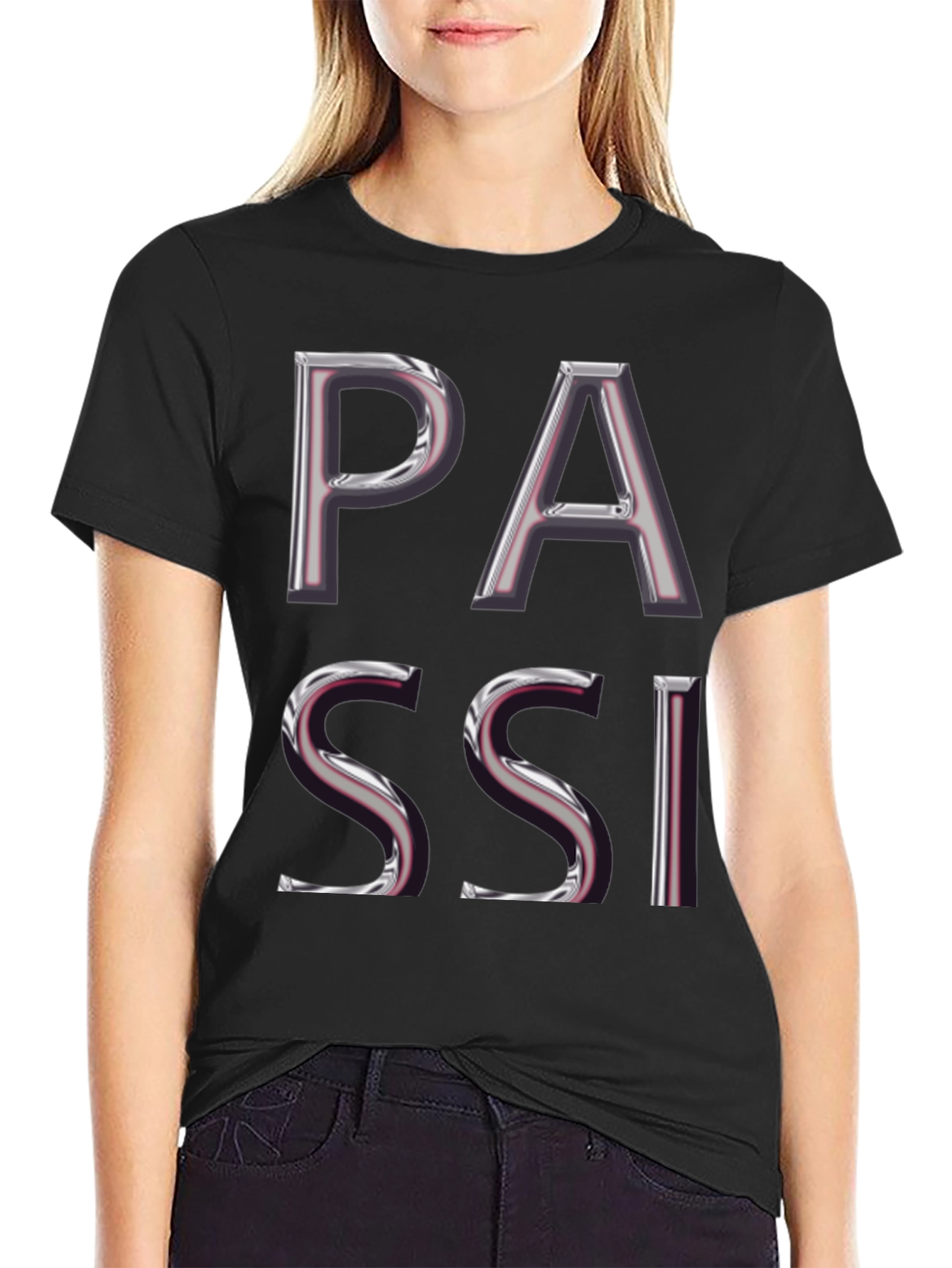 PASSI Stylish Black T-Shirt