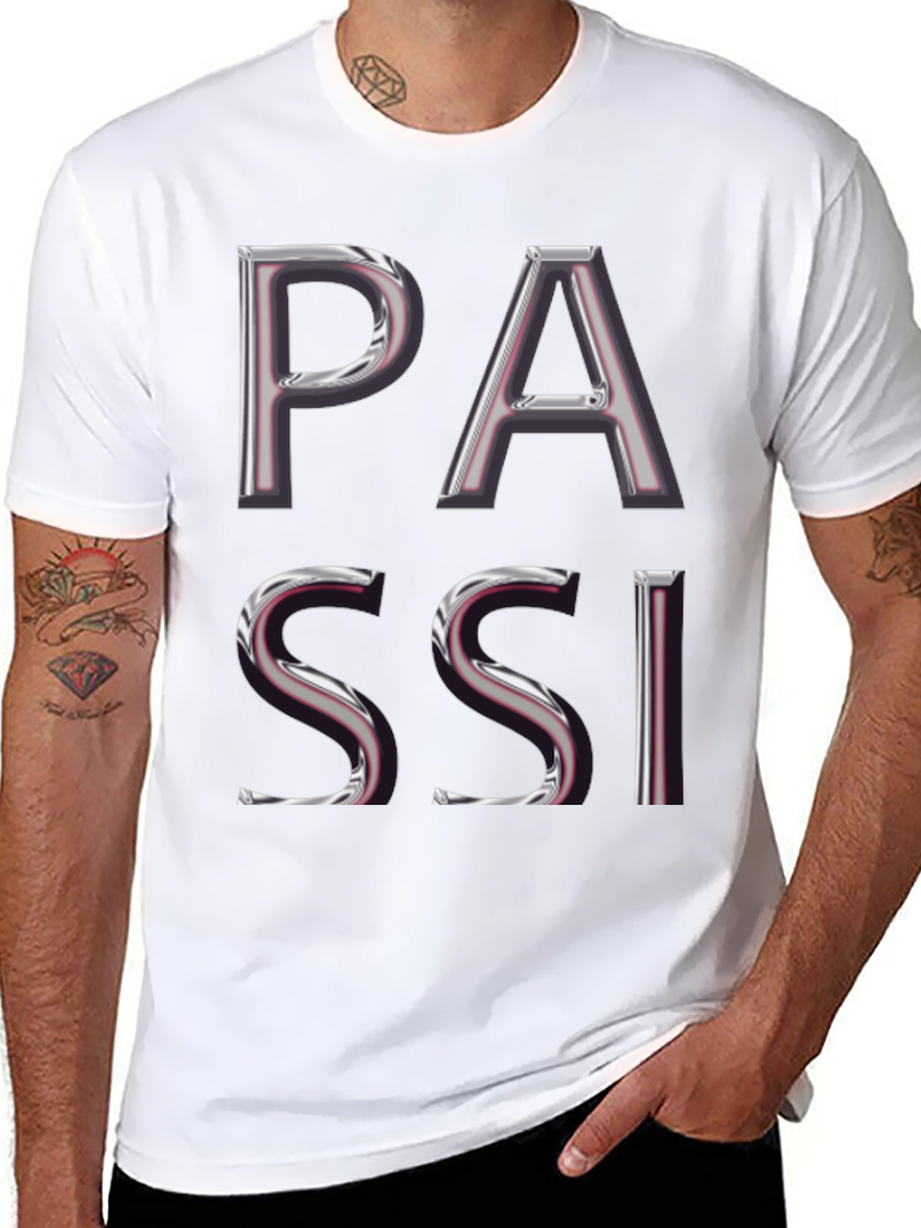 PASSI Stylish Black T-Shirt