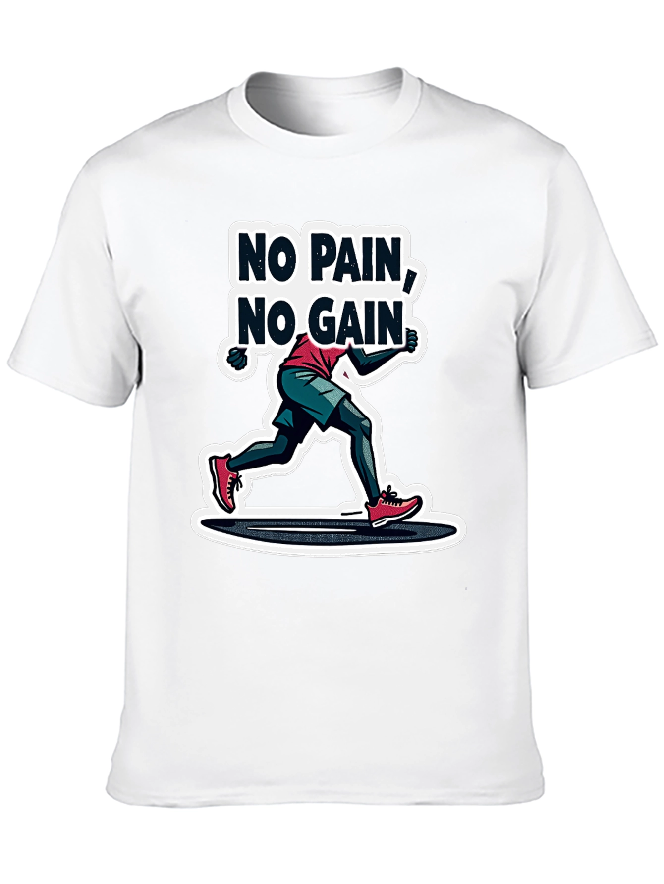 No Pain No Gain Graphic Tee - Black