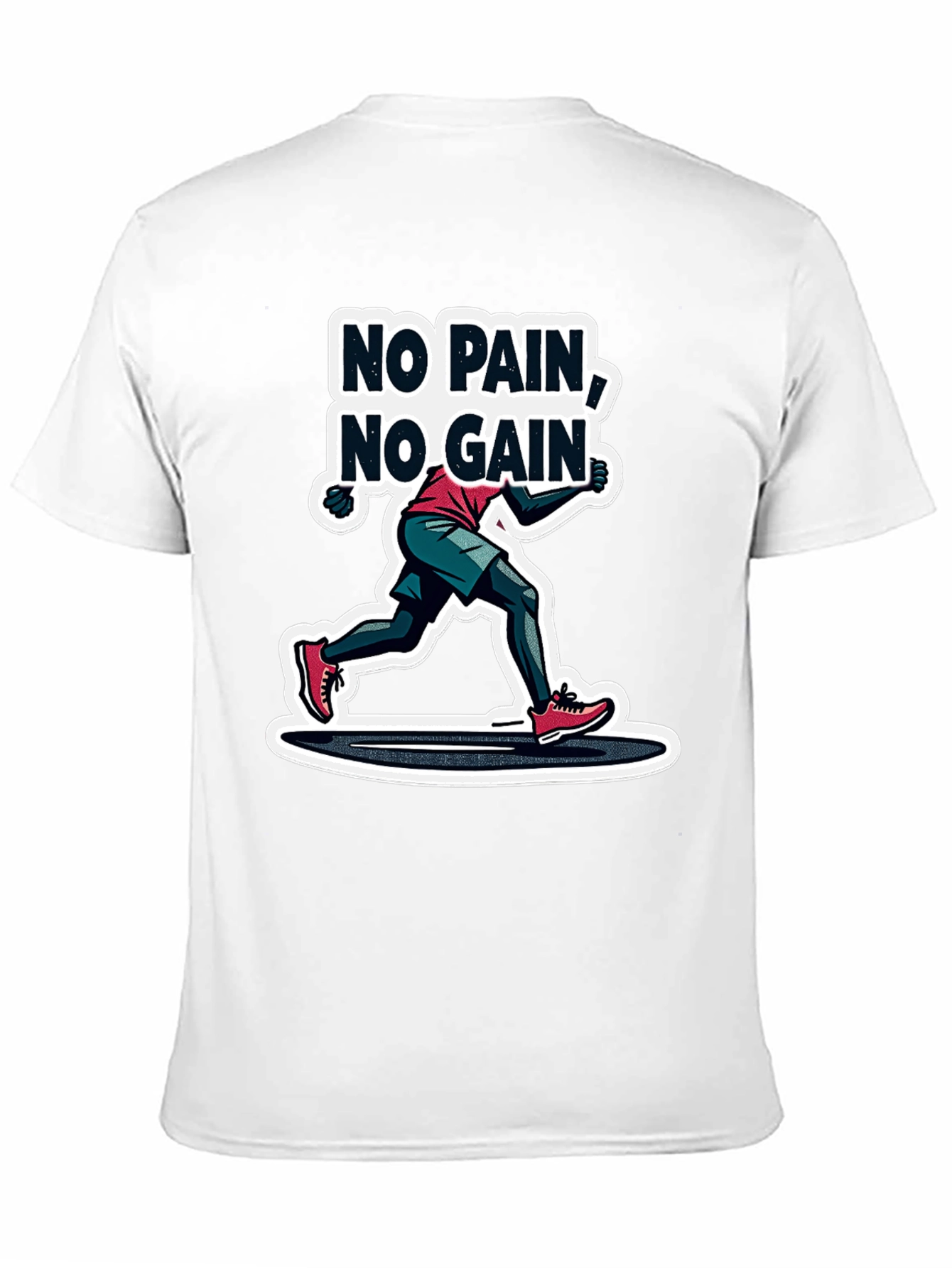 No Pain No Gain Graphic Tee - Black