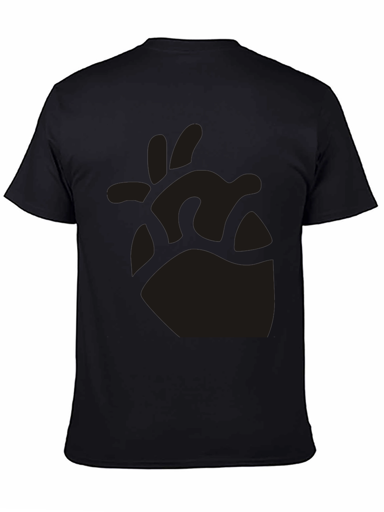 Black Anatomical Heart Graphic T-Shirt