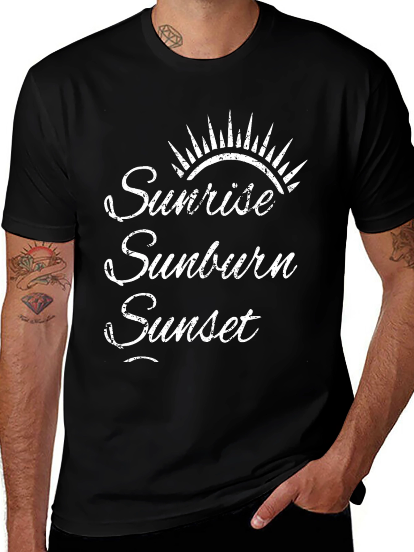 Sunrise Sunburn Sunset Graphic Tee