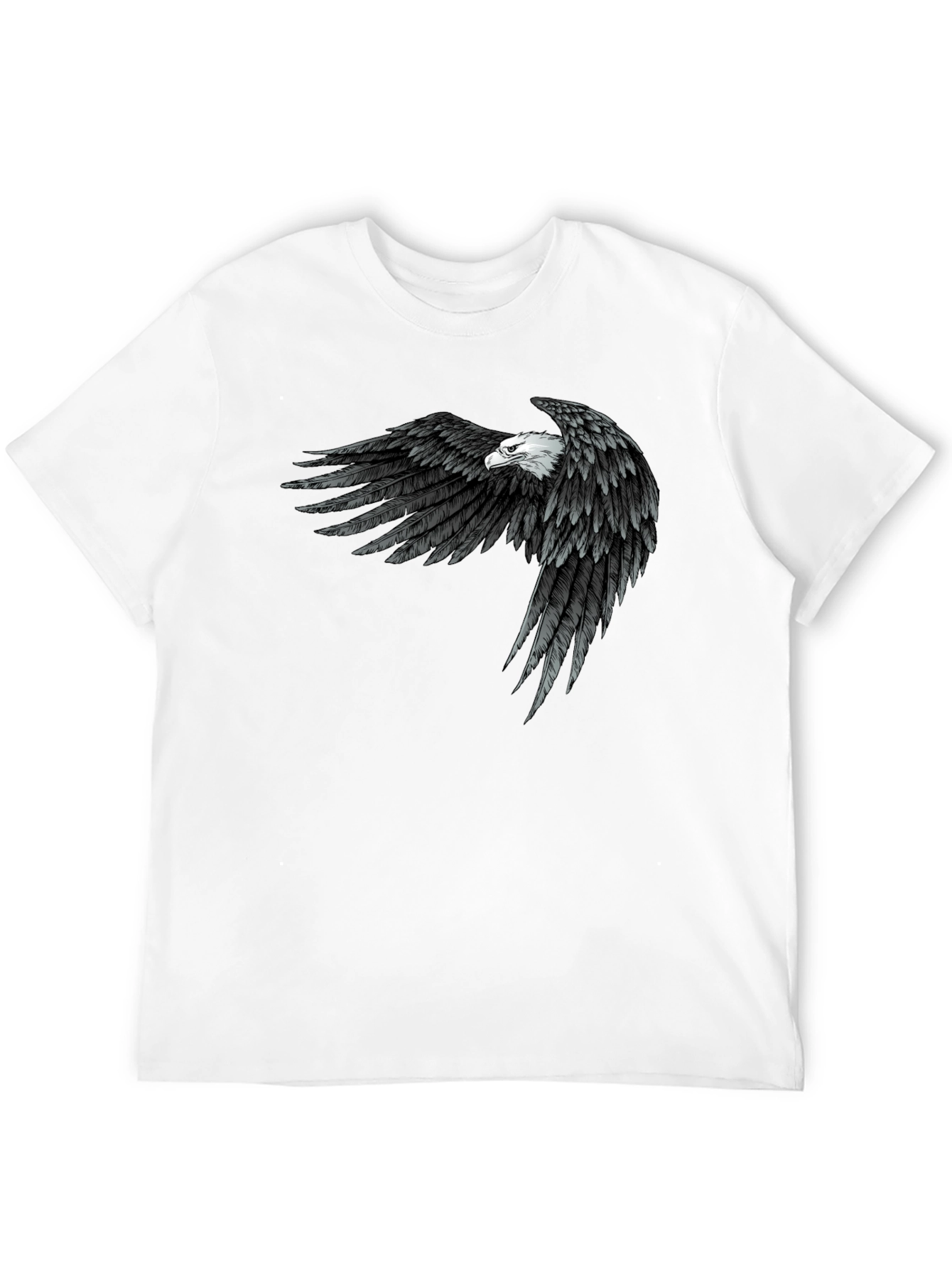 Eagle Wings Graphic Black T-Shirt