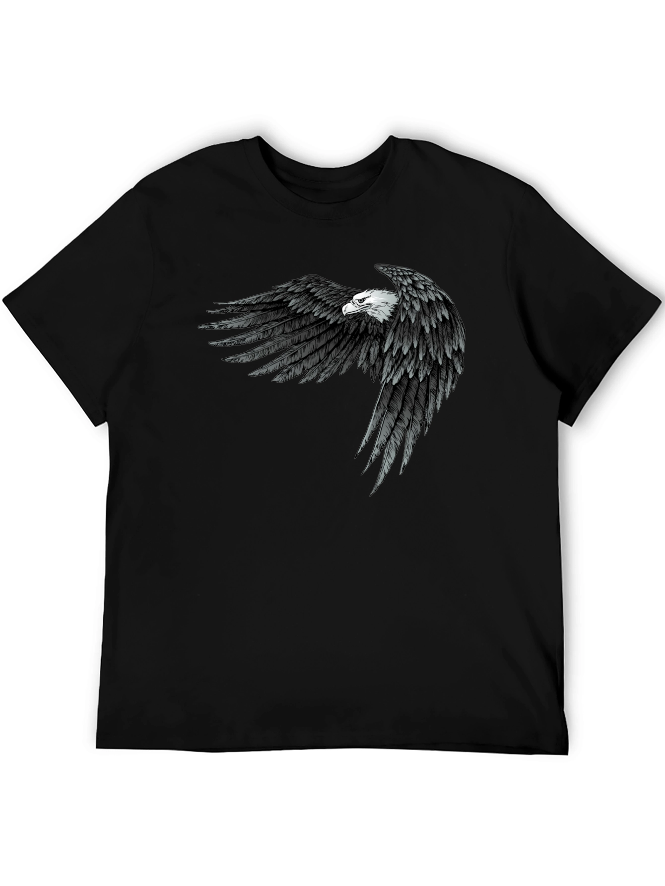 Eagle Wings Graphic Black T-Shirt