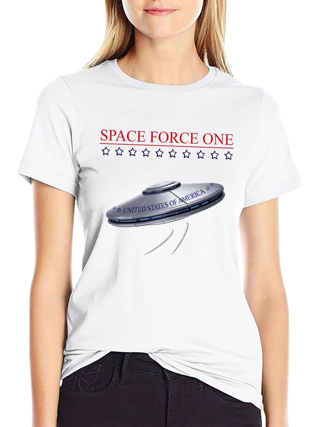 Space Force One UFO Graphic Tee