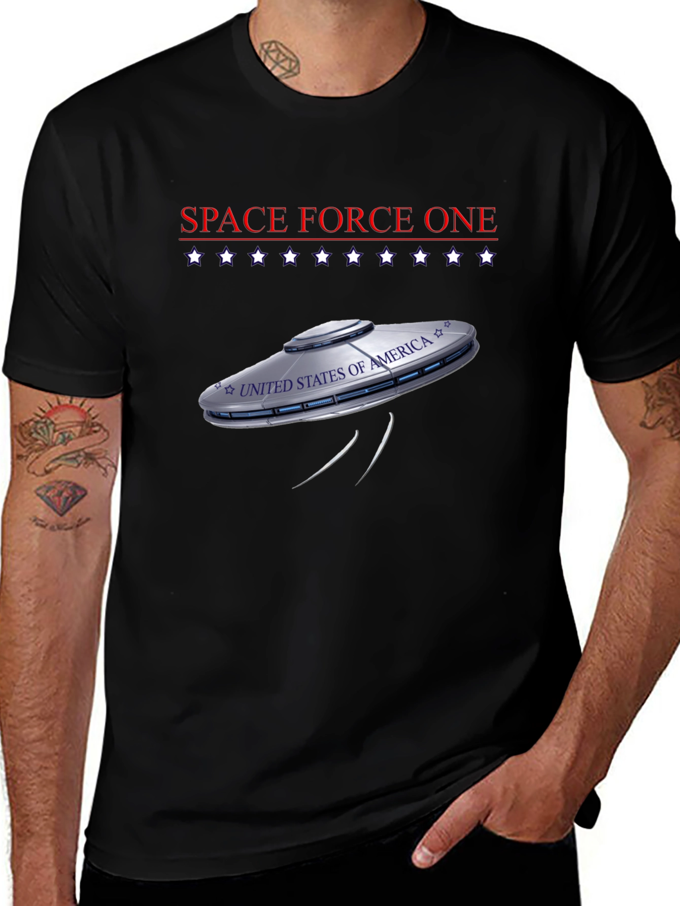 Space Force One UFO Graphic Tee