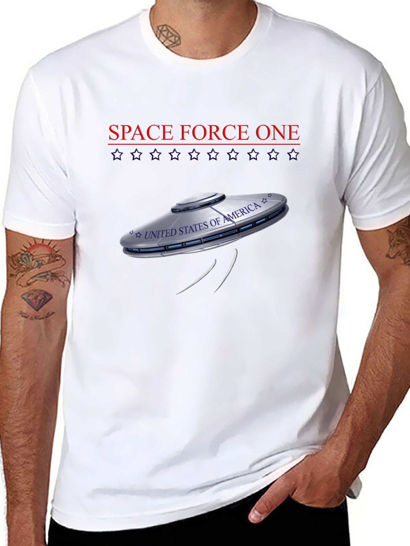Space Force One UFO Graphic Tee