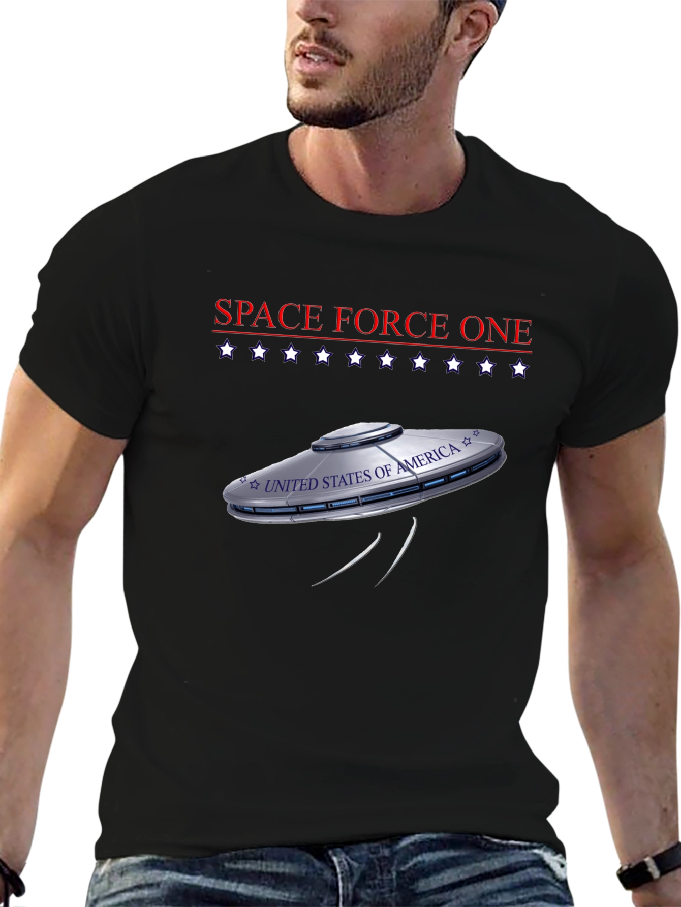 Space Force One UFO Graphic Tee