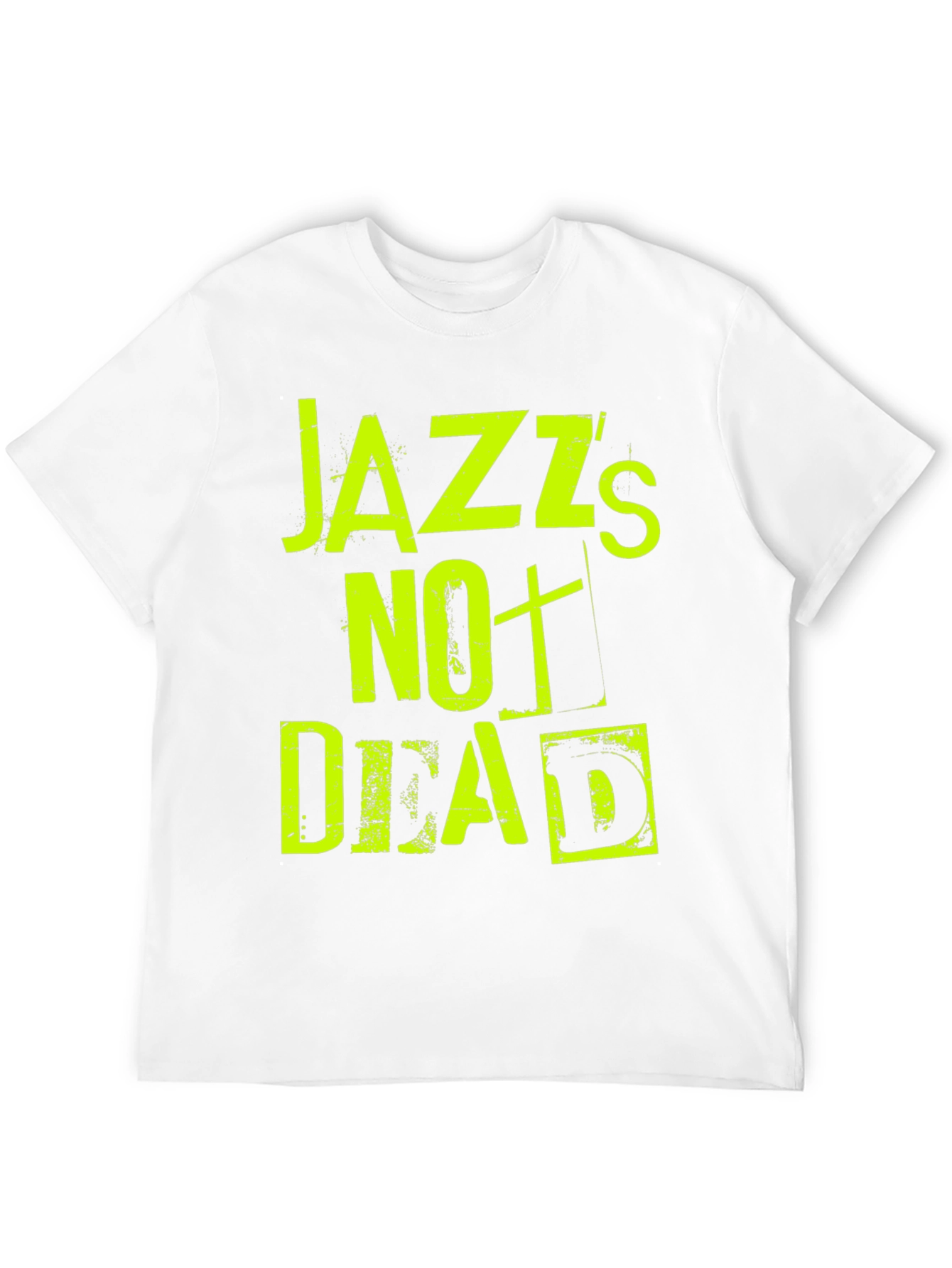 Jazzs Not Dead Graphic Tee - Black Cotton T-Shirt