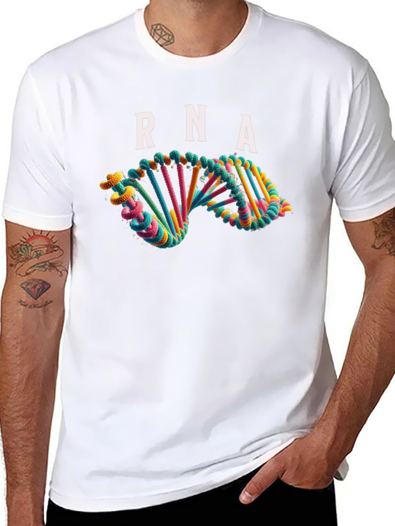 RNA Helix Graphic T-Shirt - Science Inspired Tee