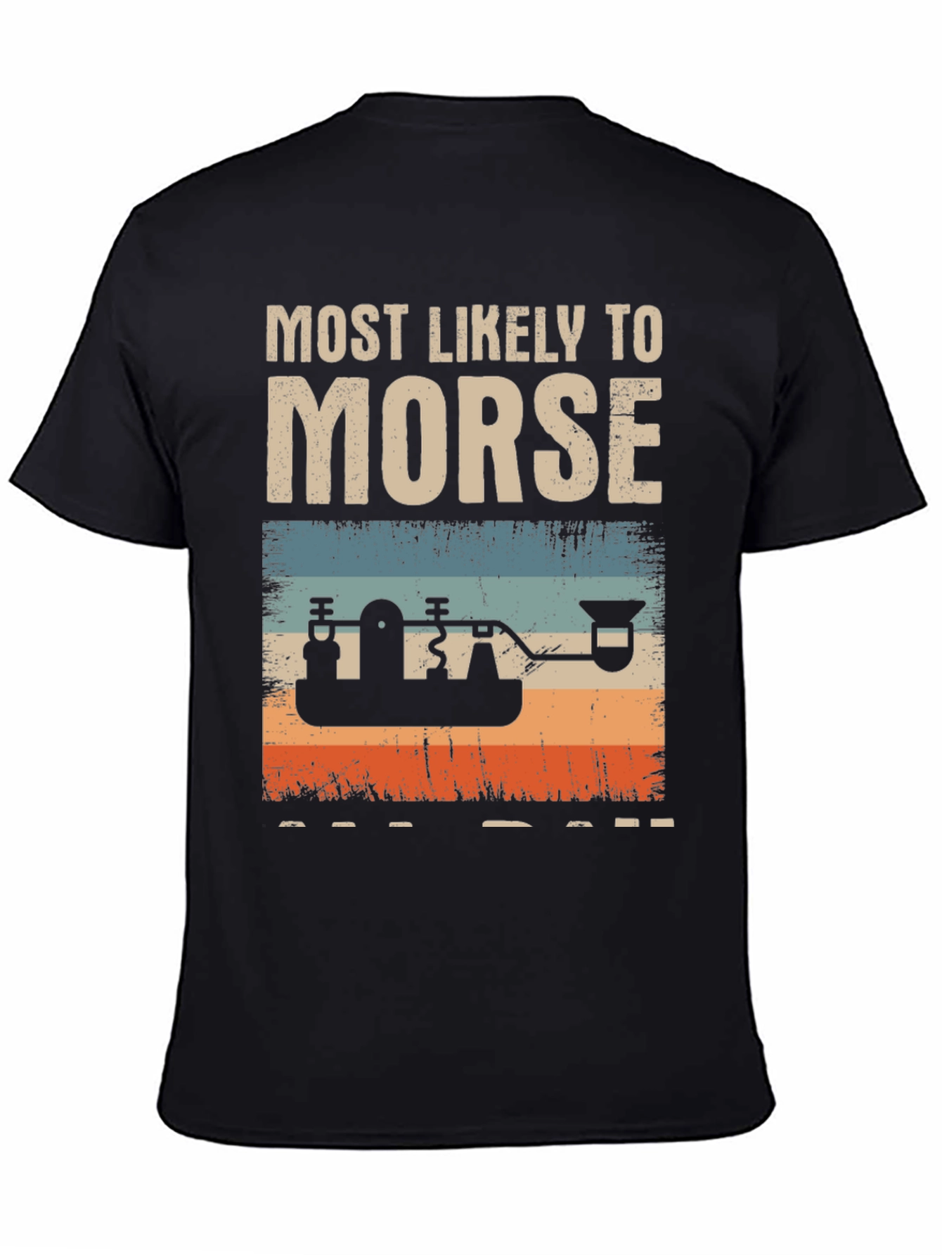 Most Likely to Morse T-Shirt - Retro Style