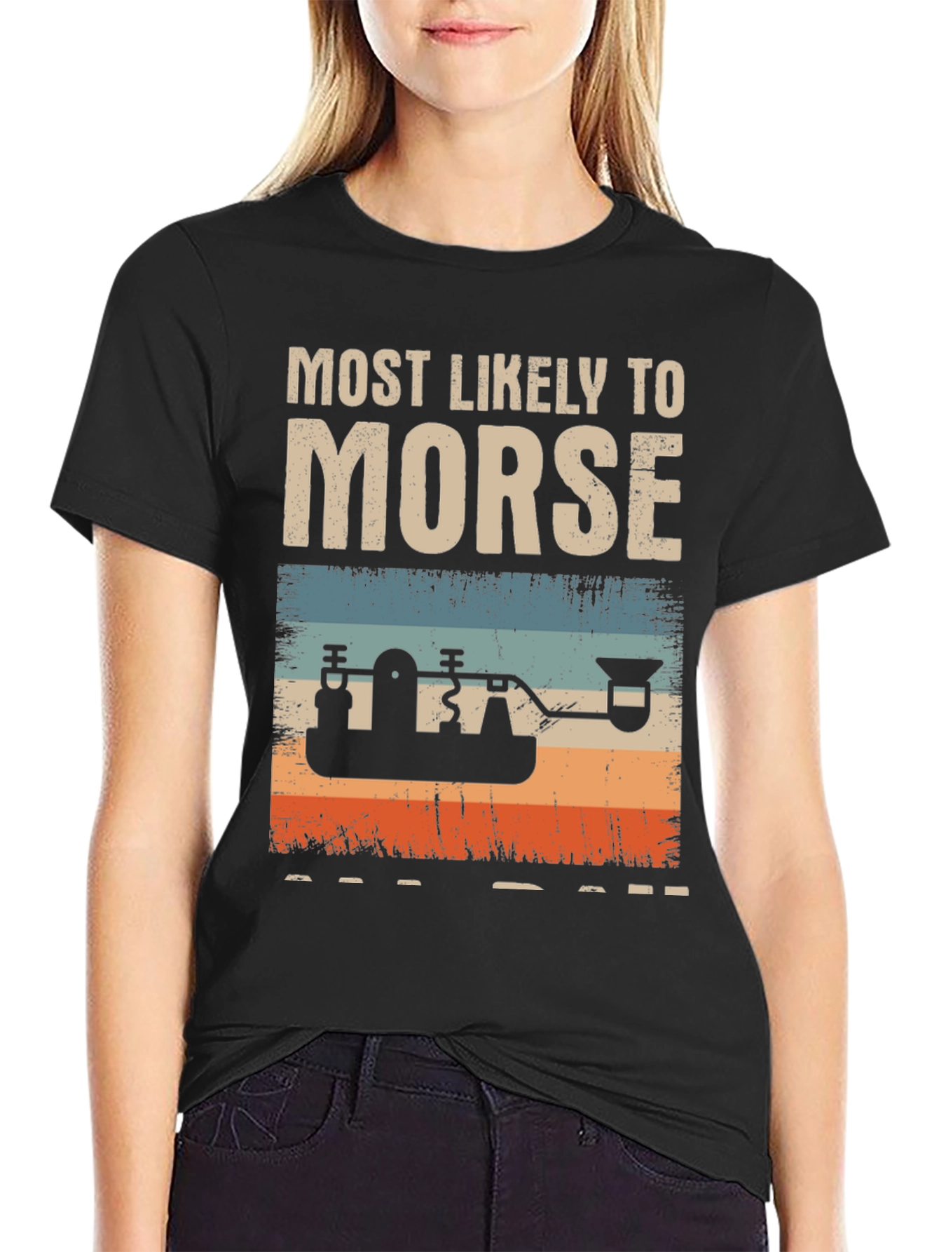 Most Likely to Morse T-Shirt - Retro Style