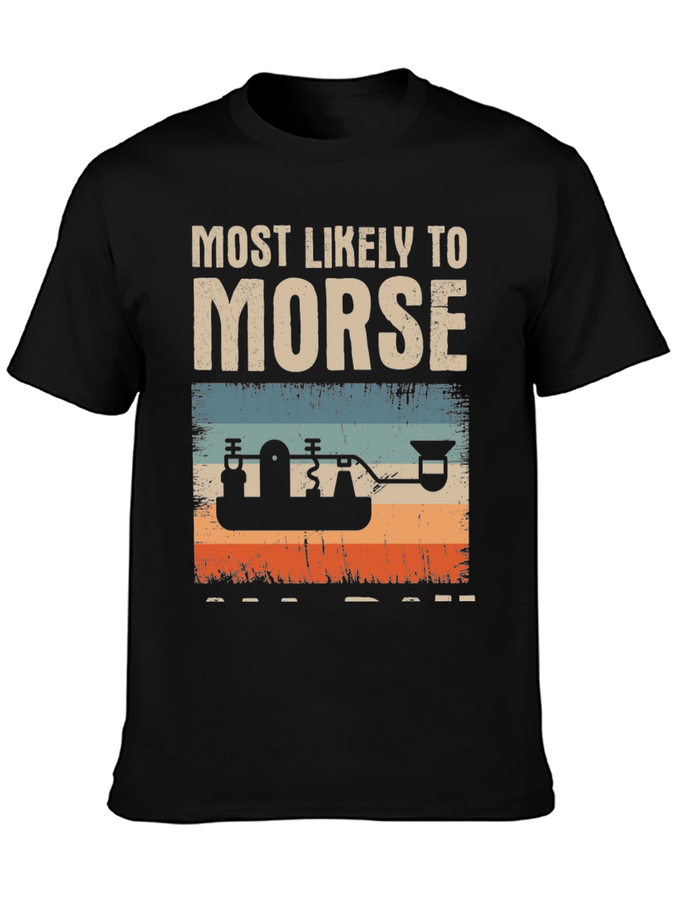 Most Likely to Morse T-Shirt - Retro Style