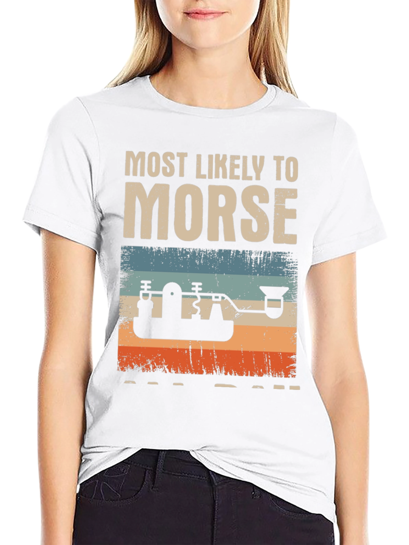 Most Likely to Morse T-Shirt - Retro Style