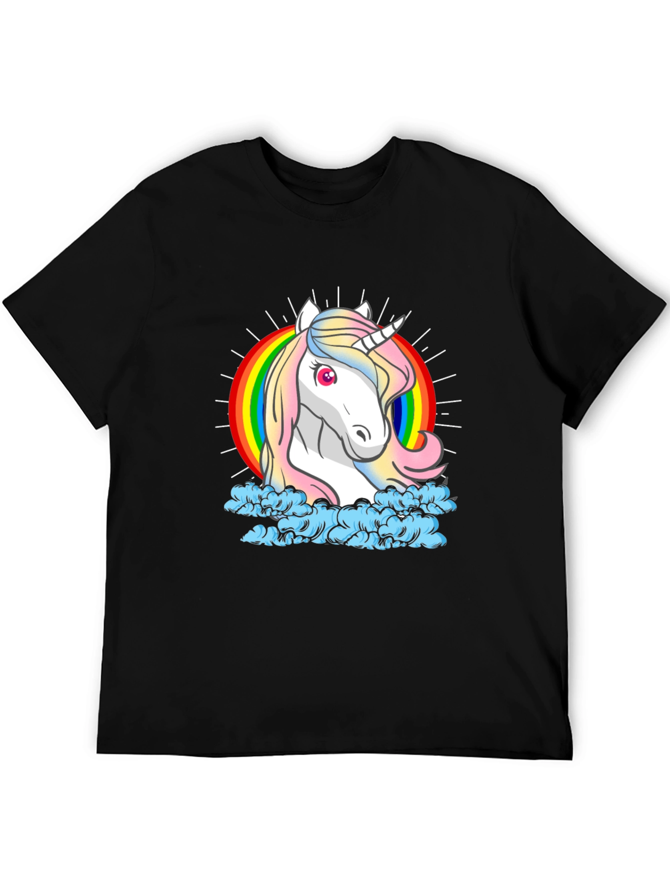 Unicorn Rainbow Graphic T-Shirt