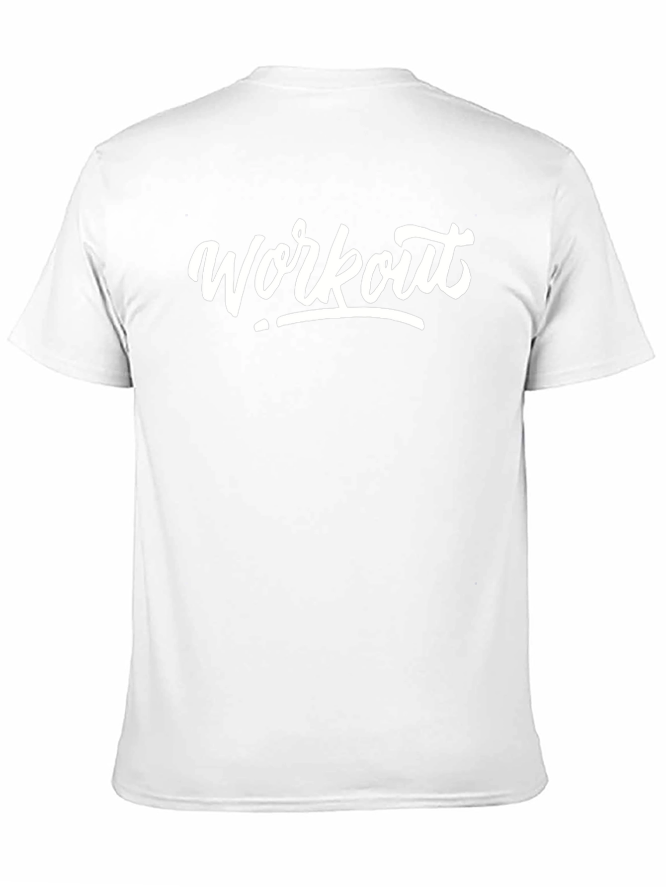 Workout Graphic Tee - Black Cotton Blend Shirt