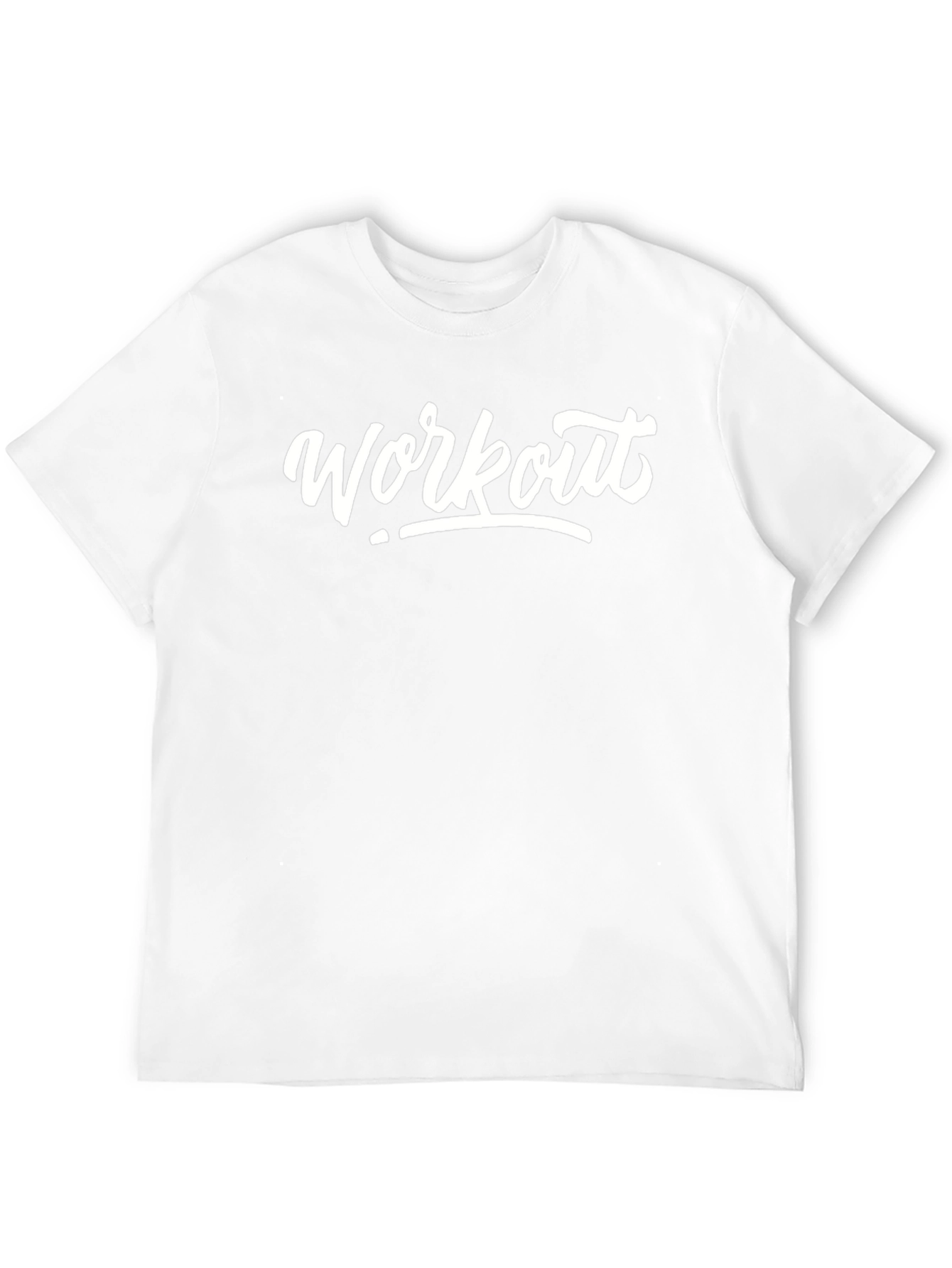 Workout Graphic Tee - Black Cotton Blend Shirt