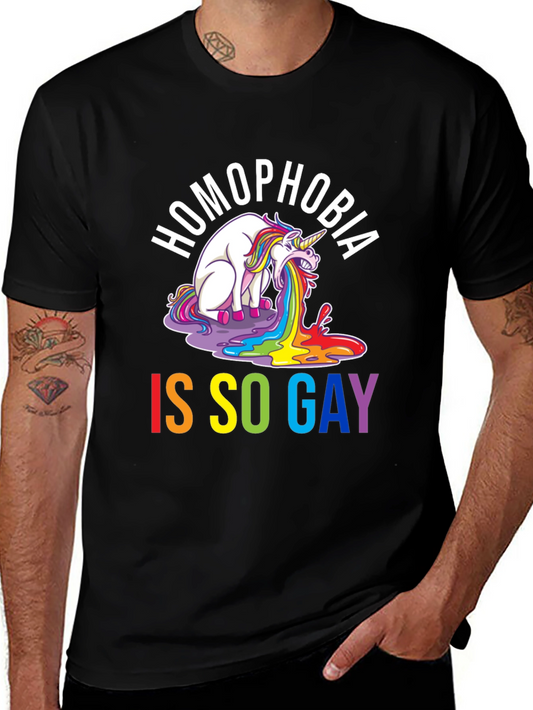 Homophobia Is So Gay T-Shirt - Unisex Black Tee