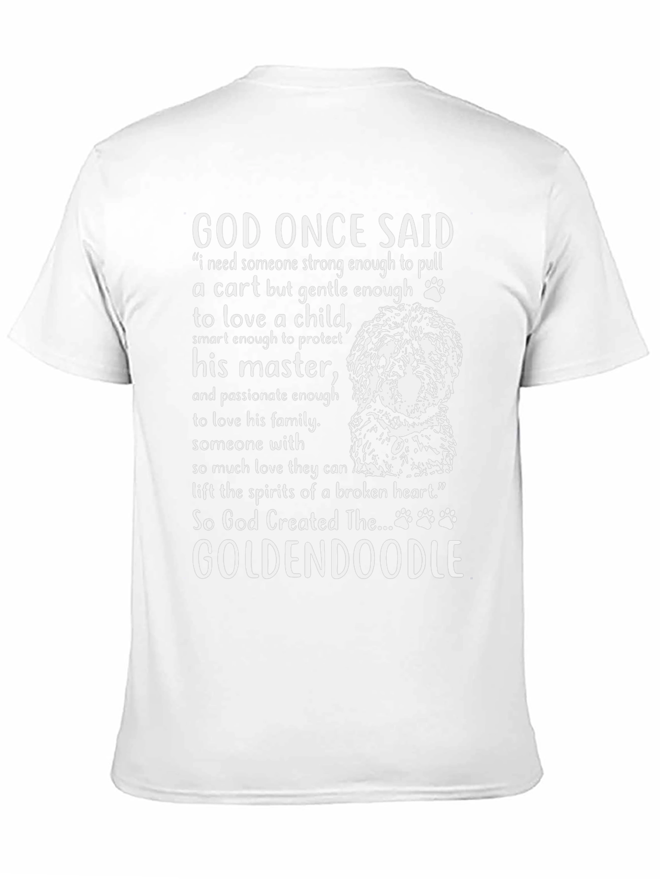 God Created Goldendoodle T-Shirt
