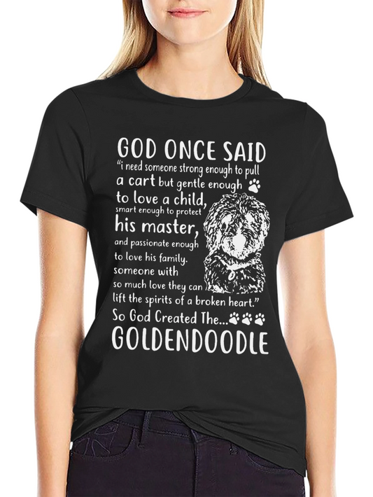God Created Goldendoodle T-Shirt