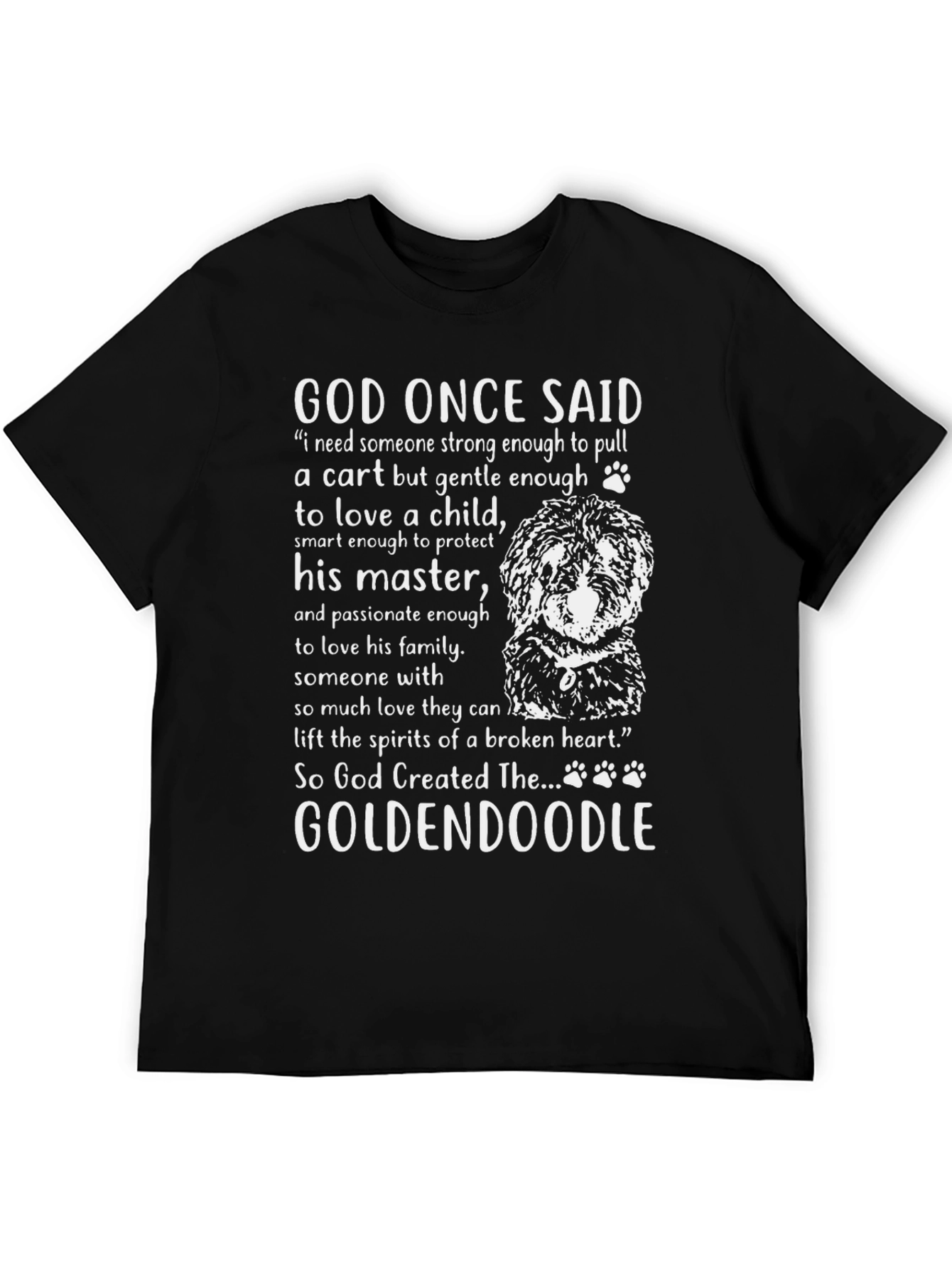 God Created Goldendoodle T-Shirt