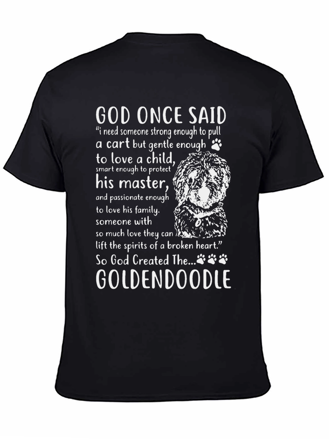 God Created Goldendoodle T-Shirt