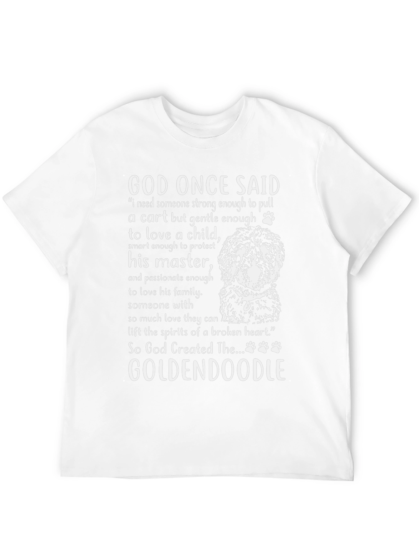God Created Goldendoodle T-Shirt
