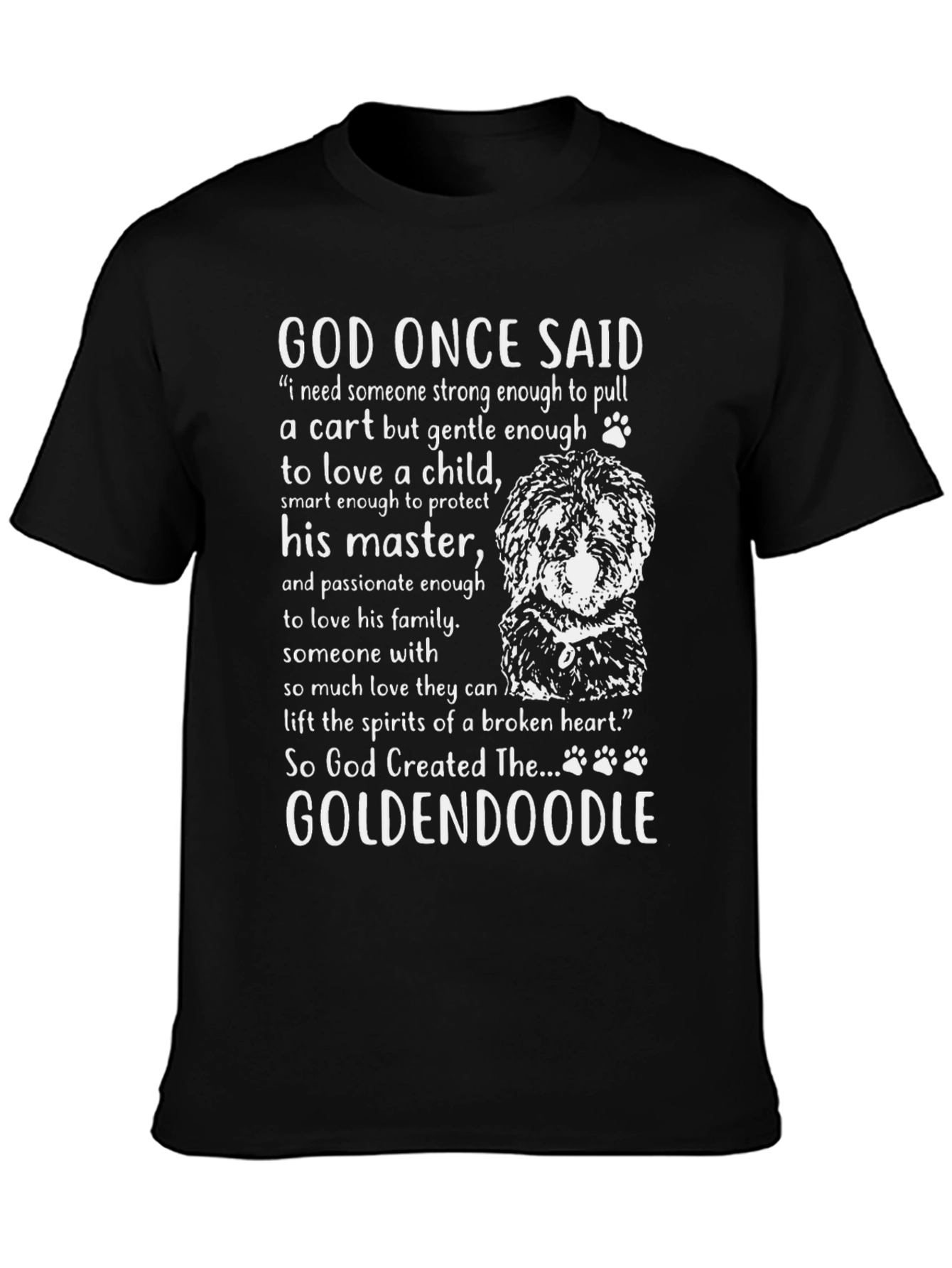 God Created Goldendoodle T-Shirt