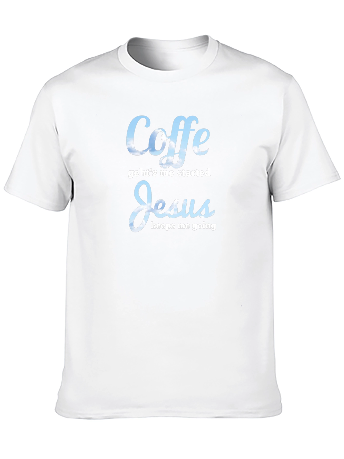 Coffee & Jesus Graphic Tee - Soft Black T-Shirt