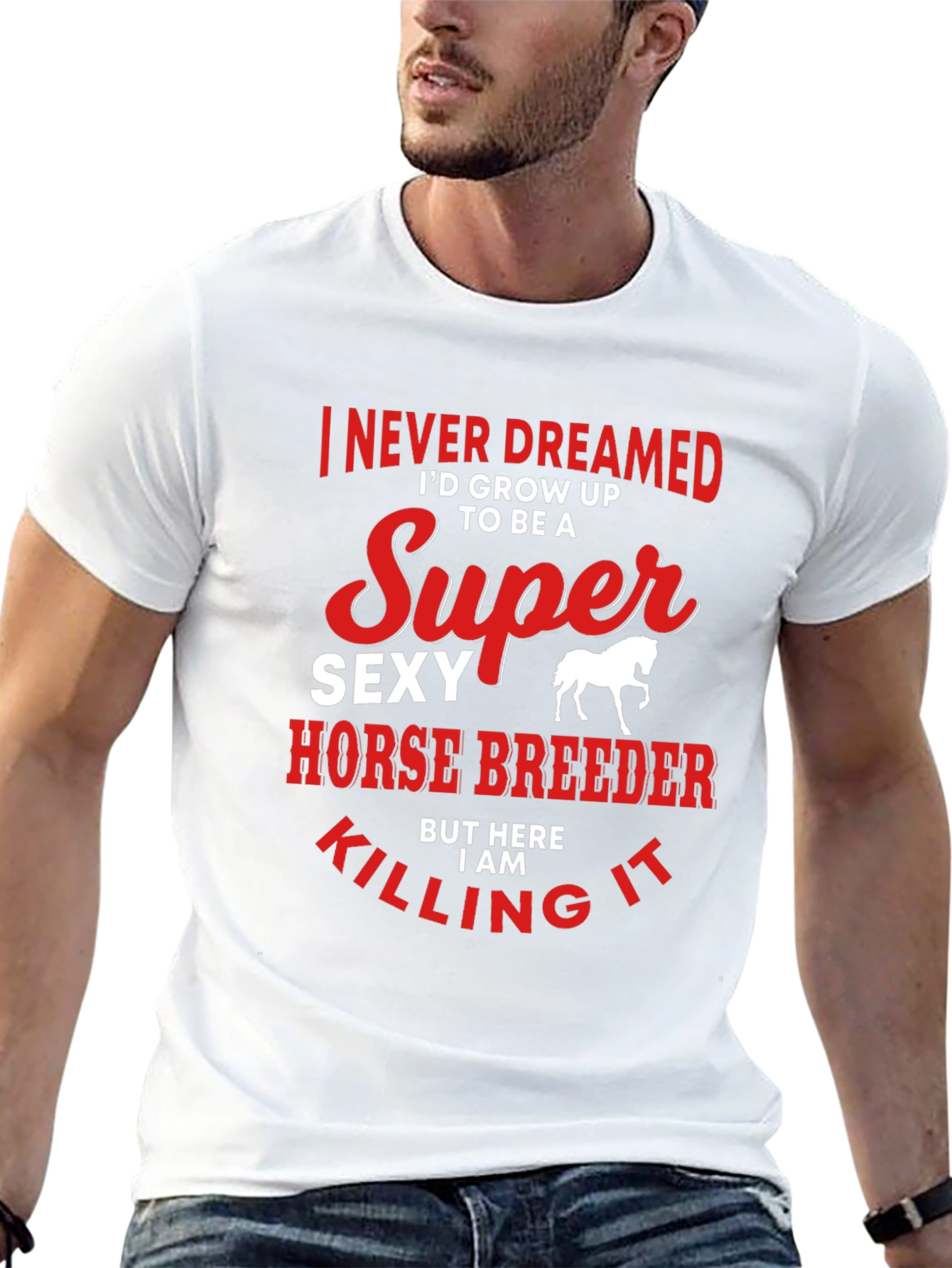 Super Sexy Horse Breeder Graphic T-Shirt