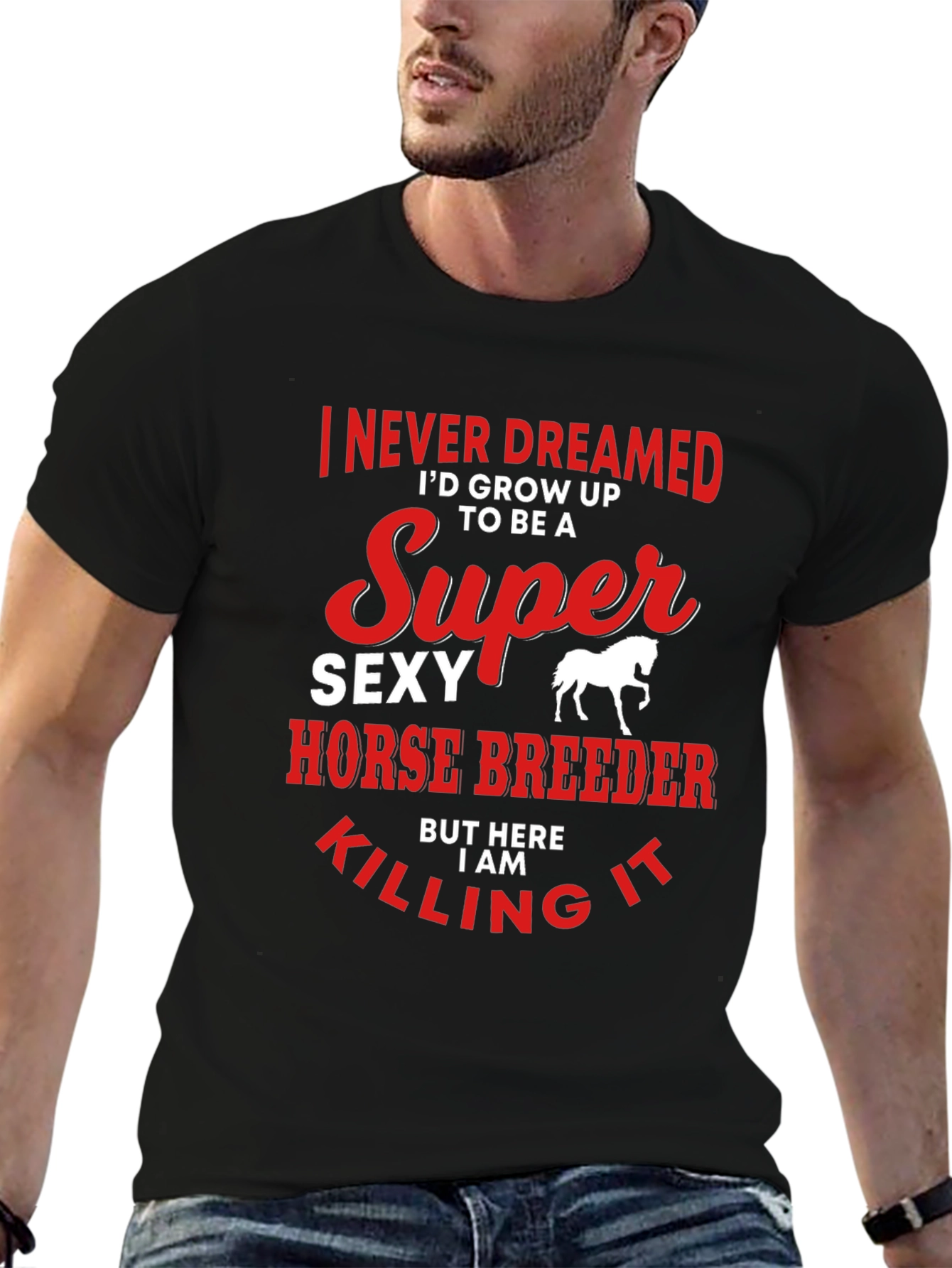 Super Sexy Horse Breeder Graphic T-Shirt